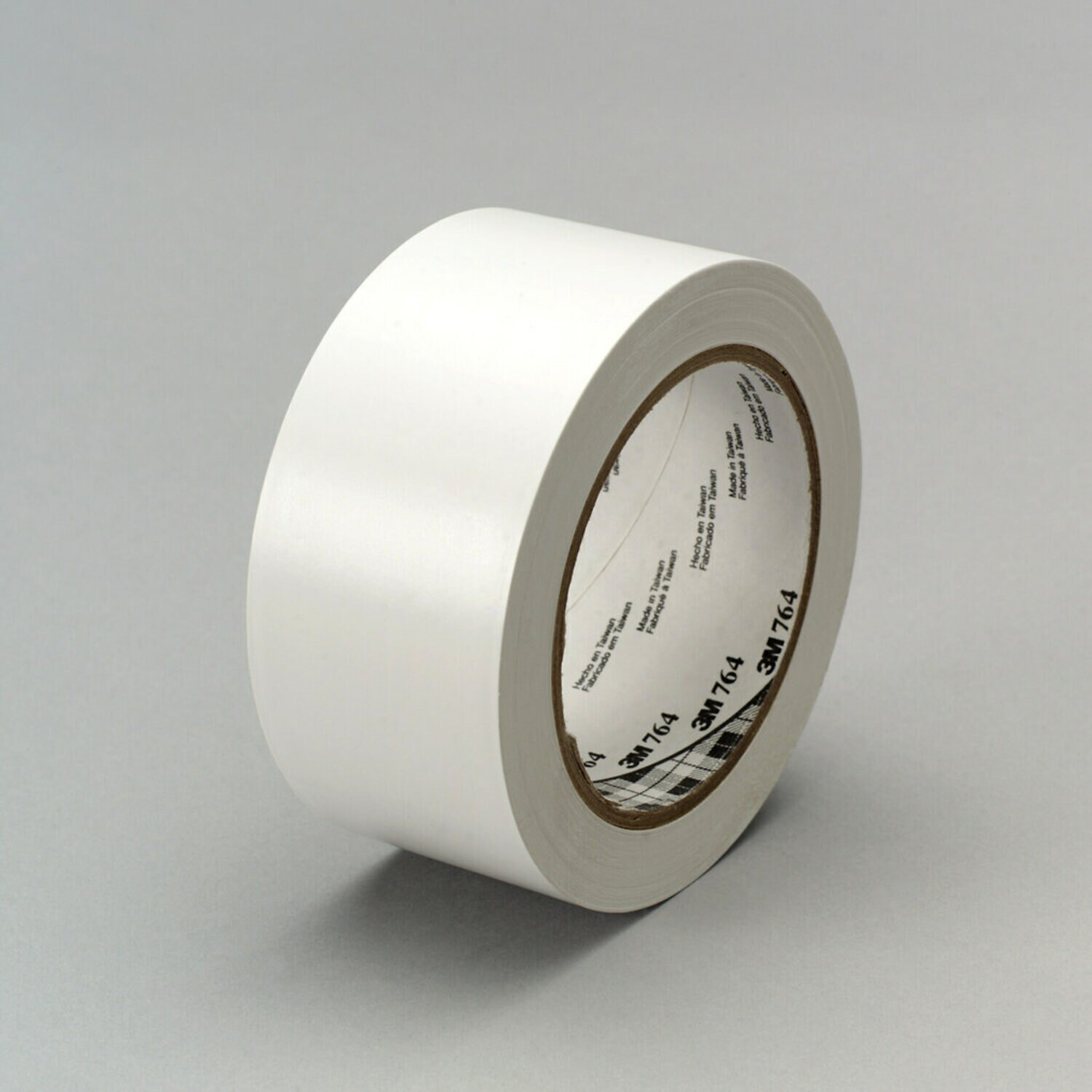 7000124216 - 3M General Purpose Vinyl Tape 764, White, 49 in x 36 yd, 5 mil, 3 Roll/Case, Plastic Core