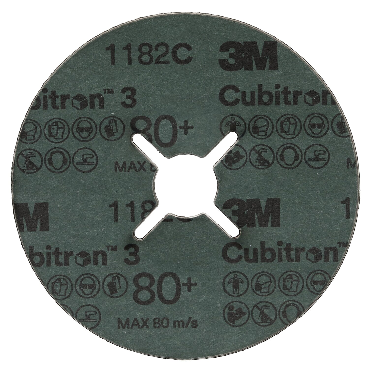 7100349579 - 3M Cubitron 3 Fibre Disc 1182C, 60+, 7 in x 7/8 in, Die 700BB, 25/Bag, 100 ea/Case