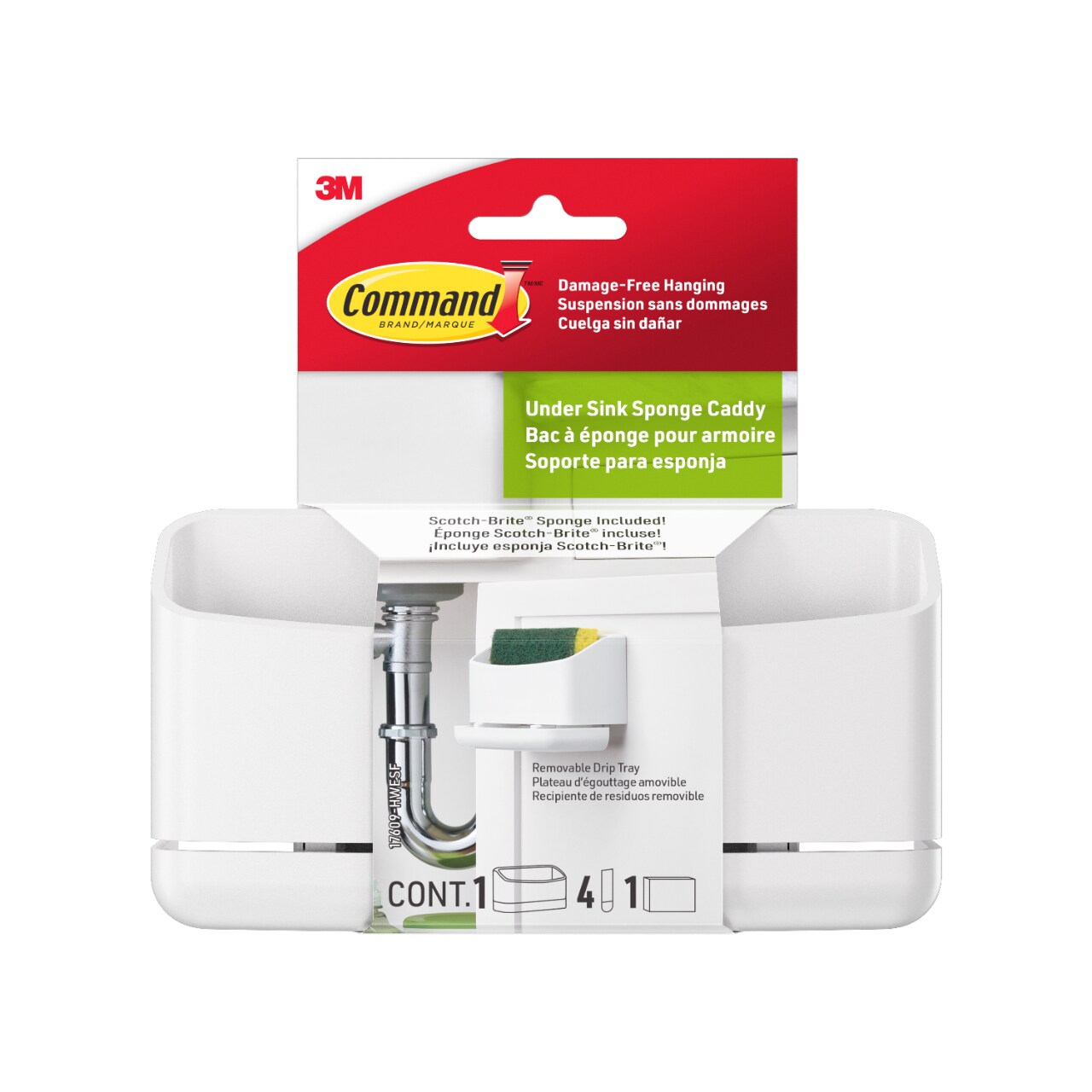 7100374774 - Command Under Sink Sponge Caddy 17609-HWESF