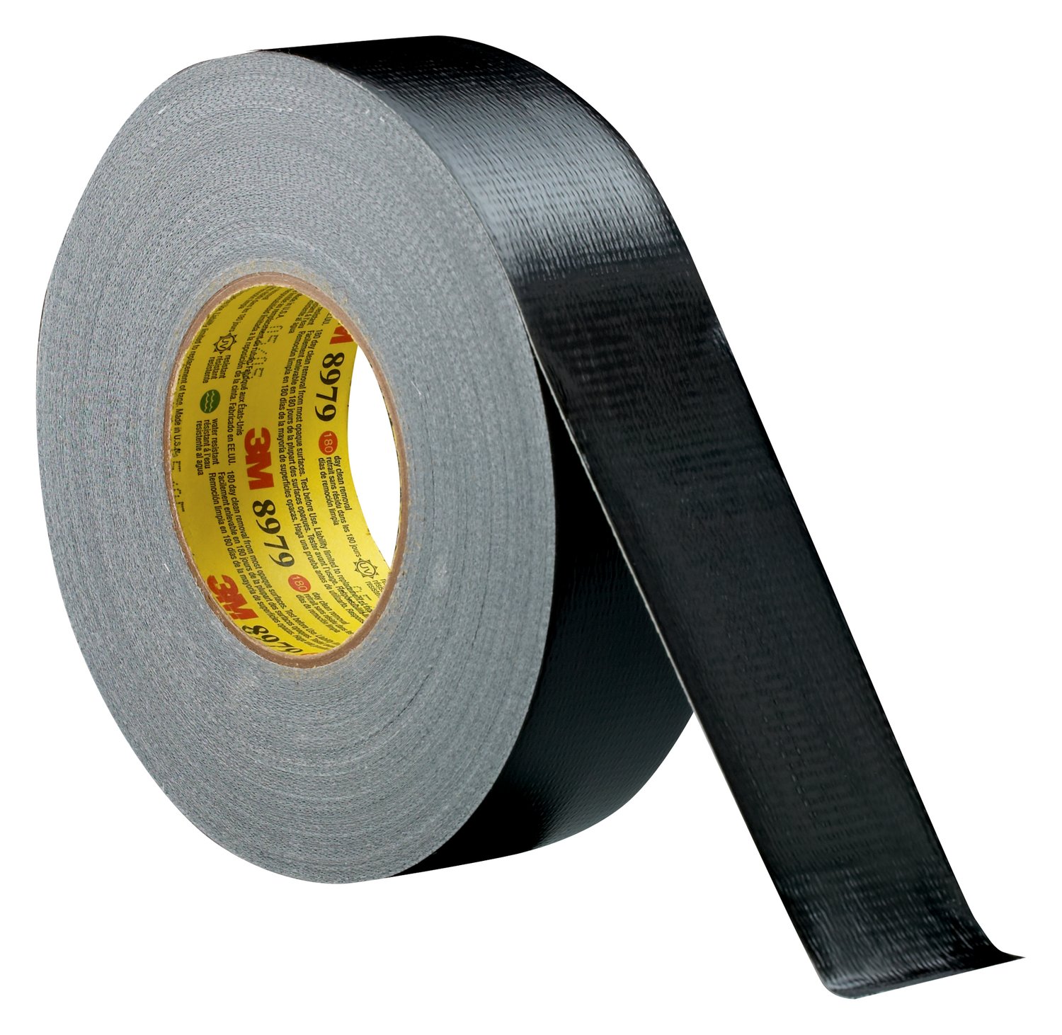 7100139310 - 3M Performance Plus Duct Tape 8979, Black, 72 mm x 54.8 m, 12.1 mil, 12 Roll/Case