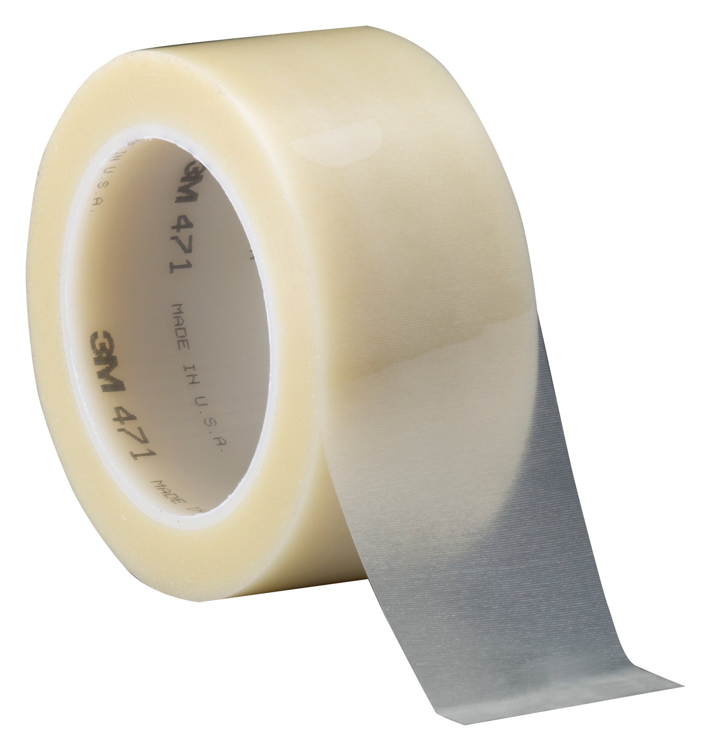 7000047448 - 3M Vinyl Tape 471, Transparent, 1 in x 36 yd, 5.2 mil, 36 Roll/Case