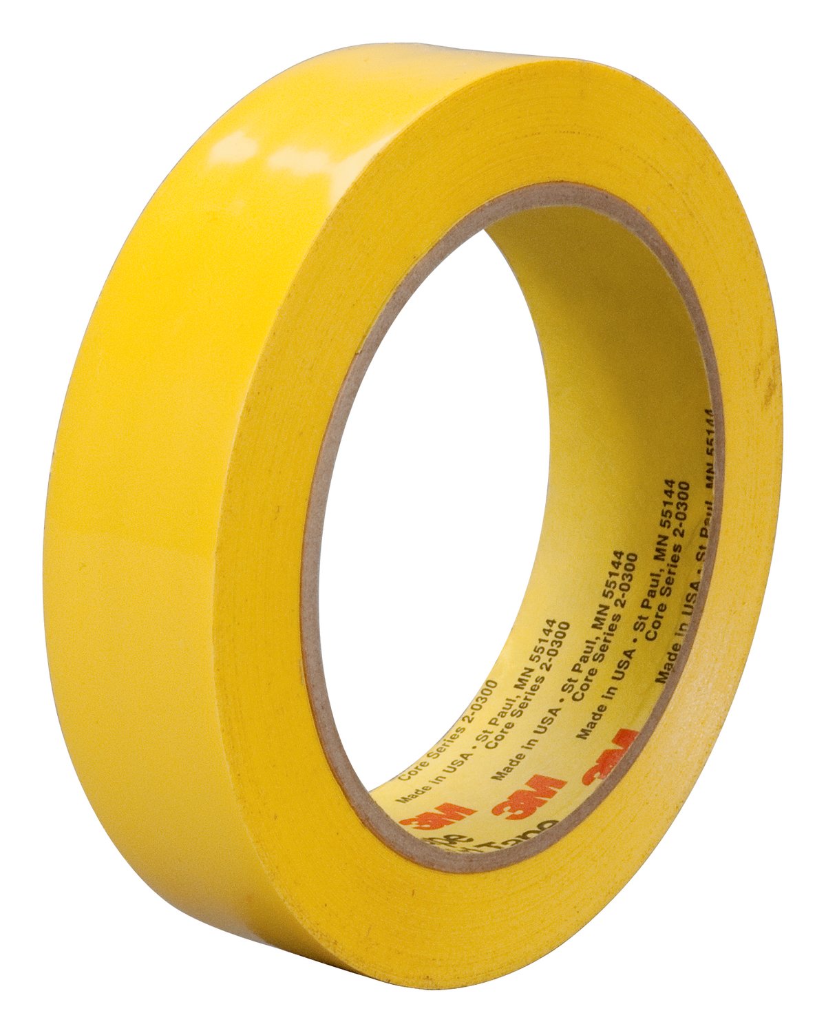 7010312449 - 3M Polyethylene Tape 483, Yellow, 2 in x 36 yd, 5.0 mil, 24 Roll/Case, Individually Wrapped Conveniently Packaged