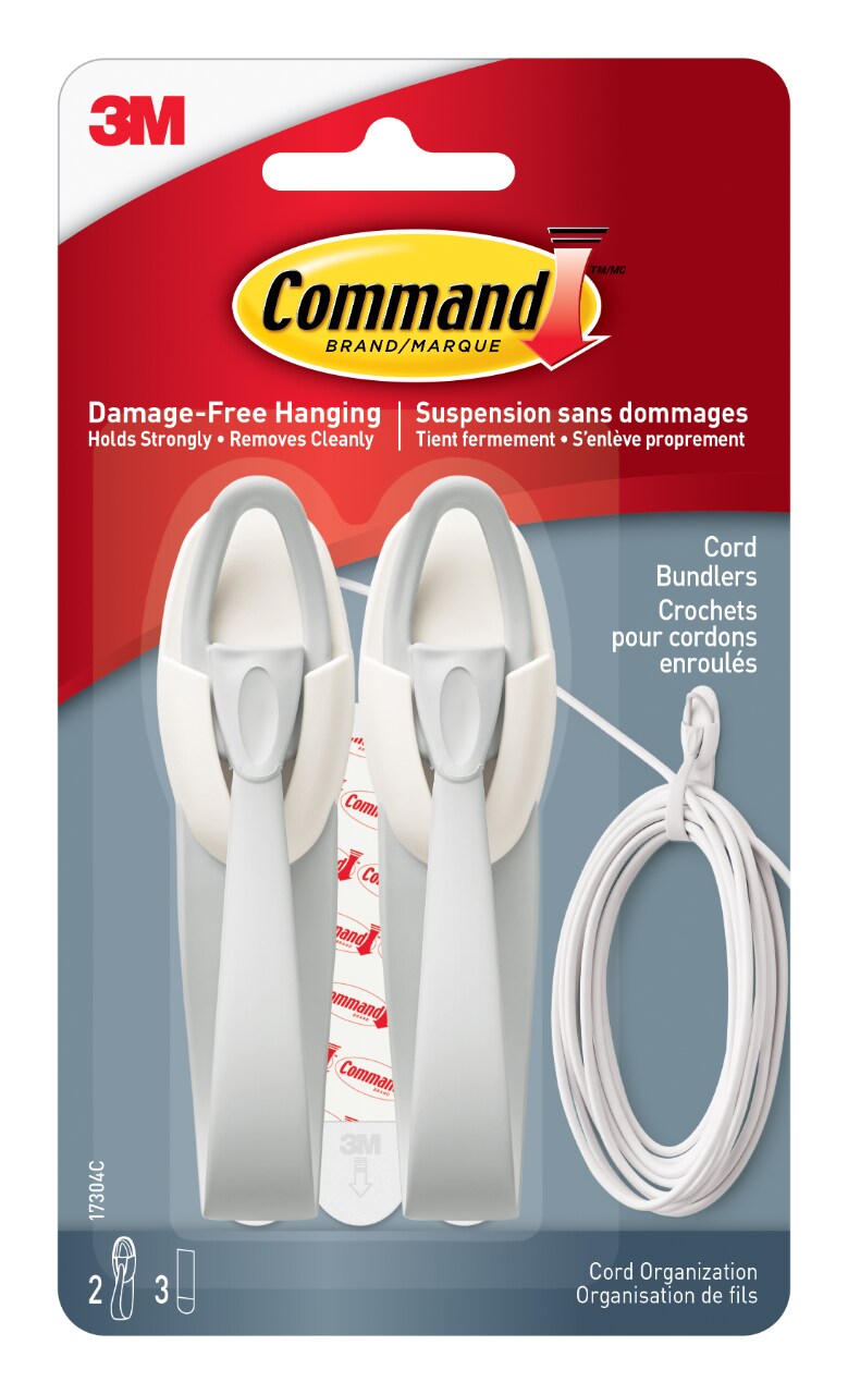 7100349305 - Command Cord Bundlers, 17304-ES, 2 bundlers, 3 strips