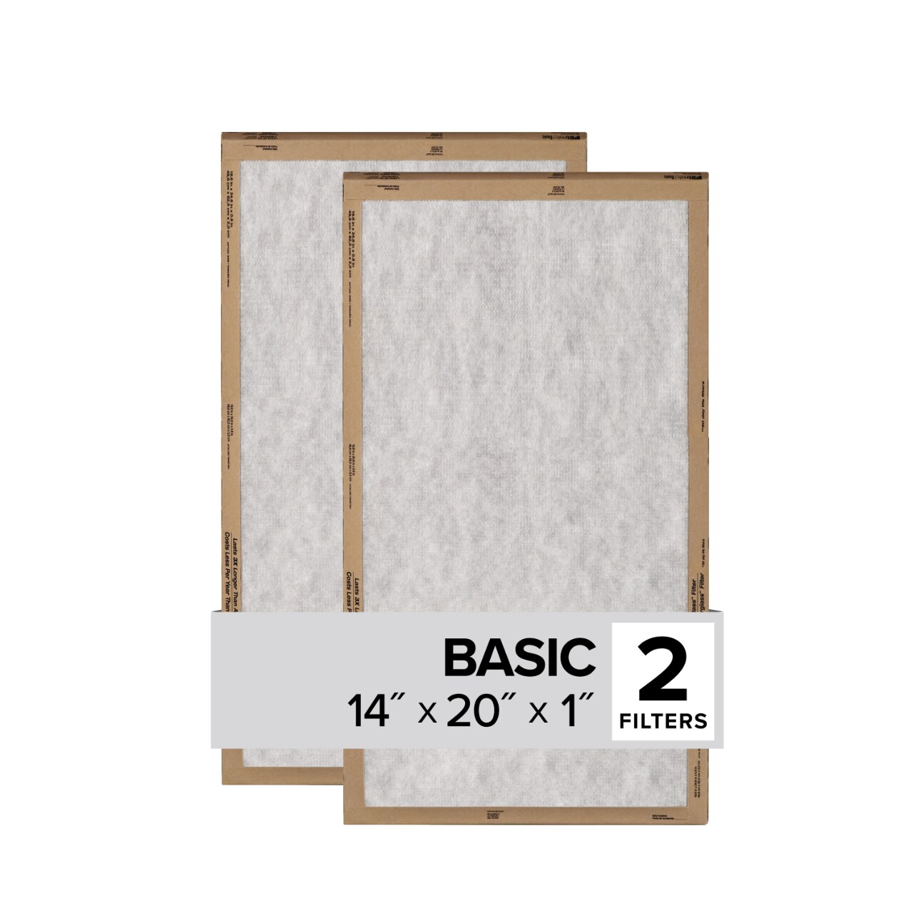 7100326968 - Filtrete Flat Panel Air FIlter FPL05-2PK-24, 14 in x 20 in x 1 in (35.5 cm x 50.8 cm x 2.5 cm)