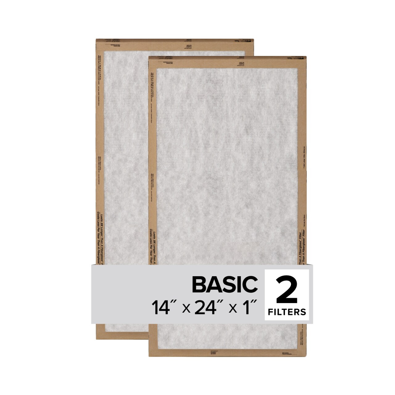 7100326916 - Filtrete Flat Panel Air FIlter FPL23-2PK-24, 14 in x 24 in x 1 in (35.5 cm x 60.9 cm x 2.5 cm)