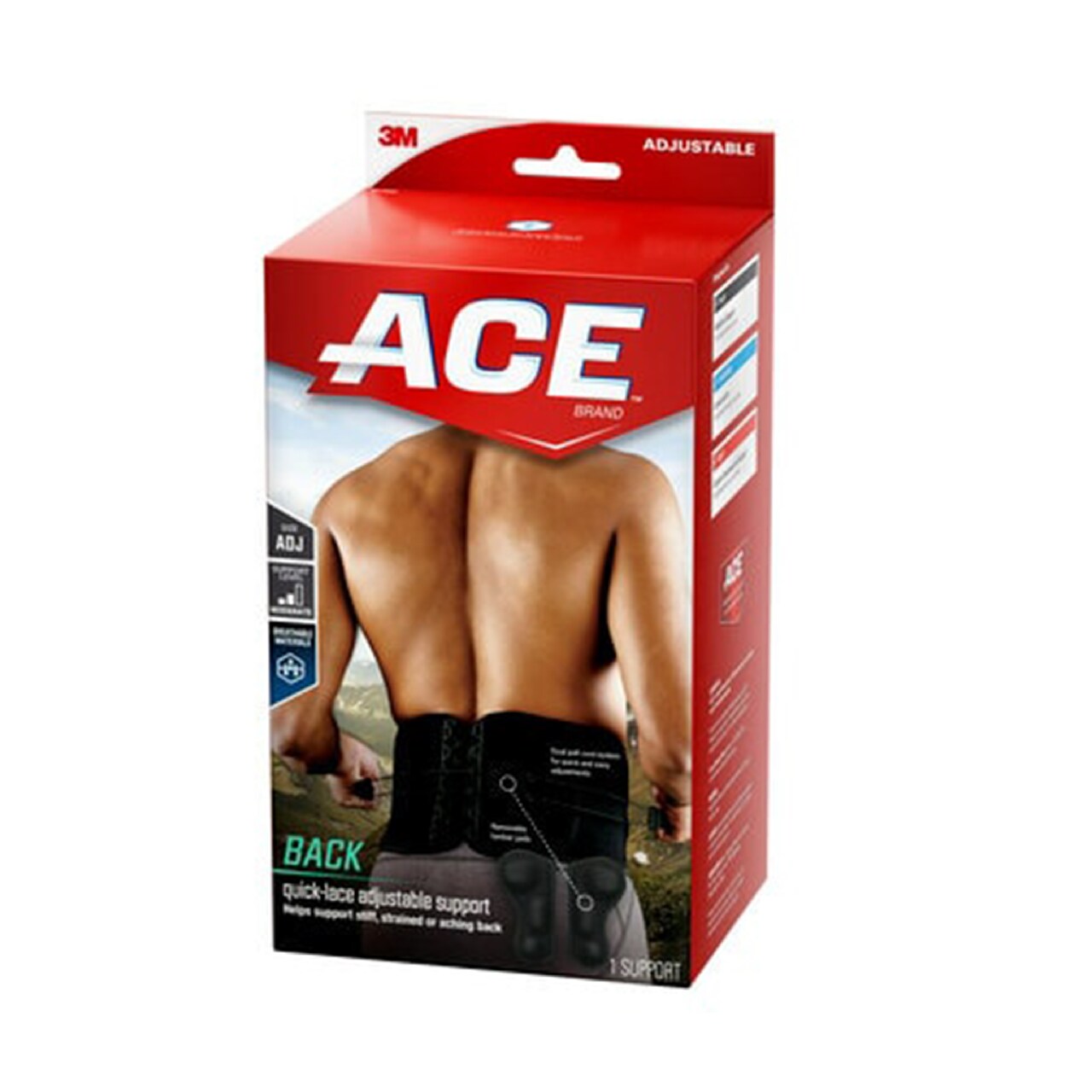 7100397184 - ACE Quick-Lace Adjustable Back Support 207500, 2 Each/Case