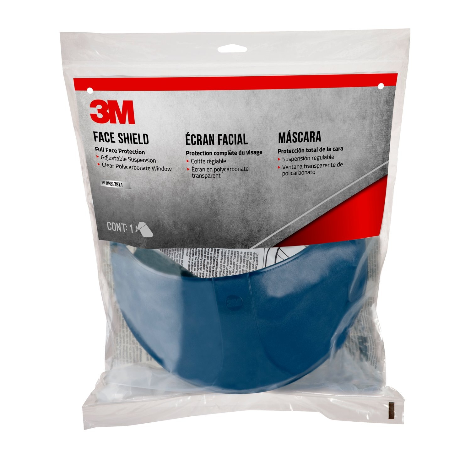 7100159309 - 3M Face Shields, 90028H1-DC, 5/cs