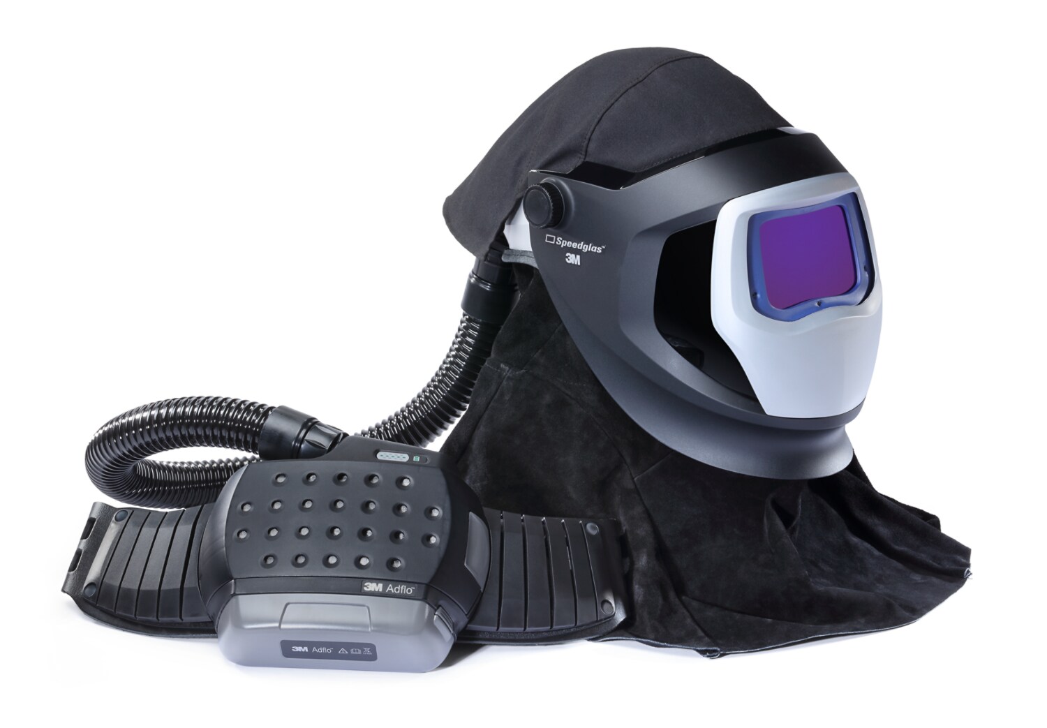 7100260393 - 3M Adflo PAPR and Versaflo M-Series Helmet Kit Speedglas Welding Shield 38-1101-30iSW, LiIon Btry, 9100XXi, 1 ea/Case
