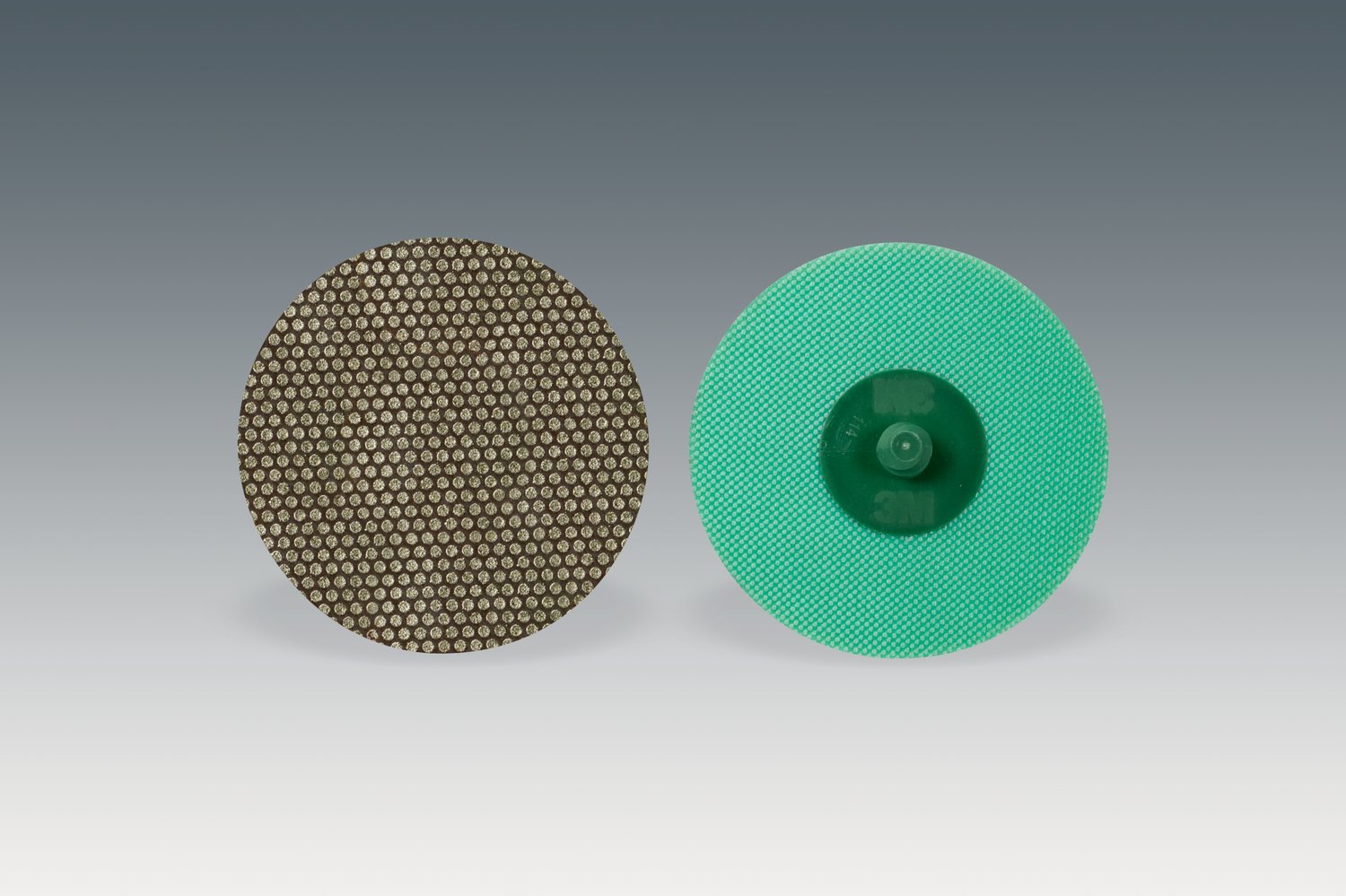 7010365075 - 3M Roloc Flexible Diamond Disc 6234J, M250, TR, Green, 3 in, Die R300V, 5 ea/Case