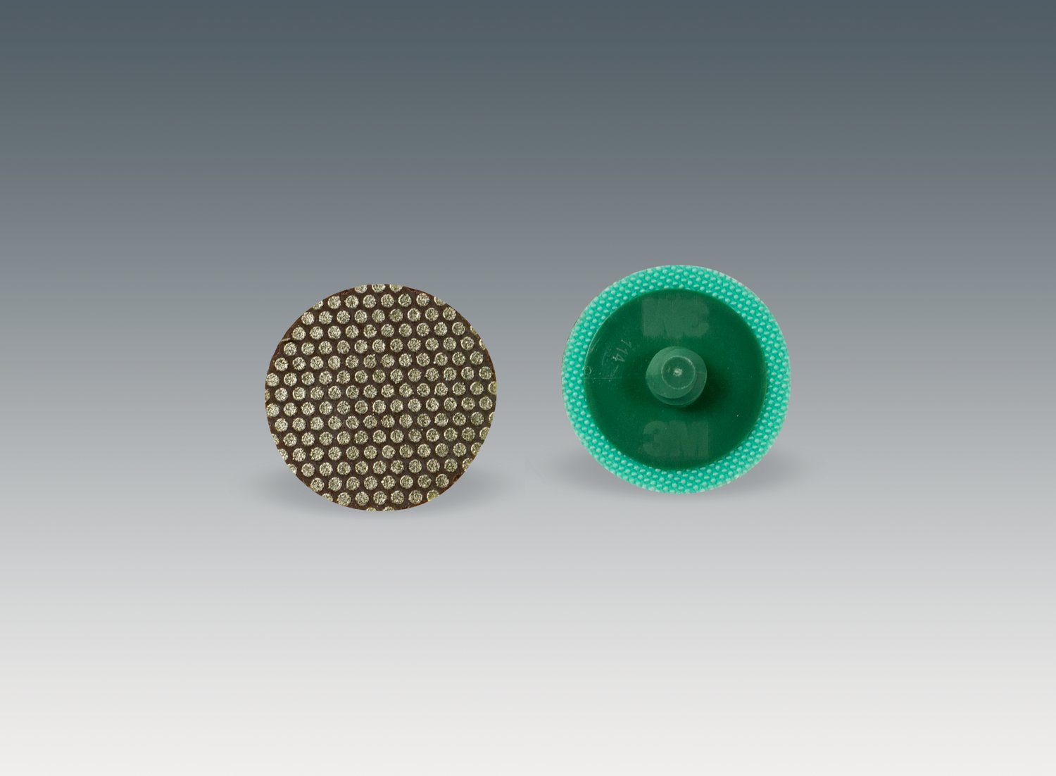 7010328306 - 3M Roloc Flexible Diamond Disc 6234J, M250, TR, Green, 1-1/2 in, Die R150S, 10 ea/Case