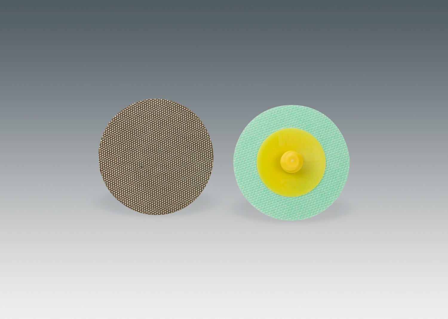 7100100636 - 3M Roloc Flexible Diamond Disc 6234J, M40, TR, Yellow, 1-1/2 in, Die R150S, 10 ea/Case