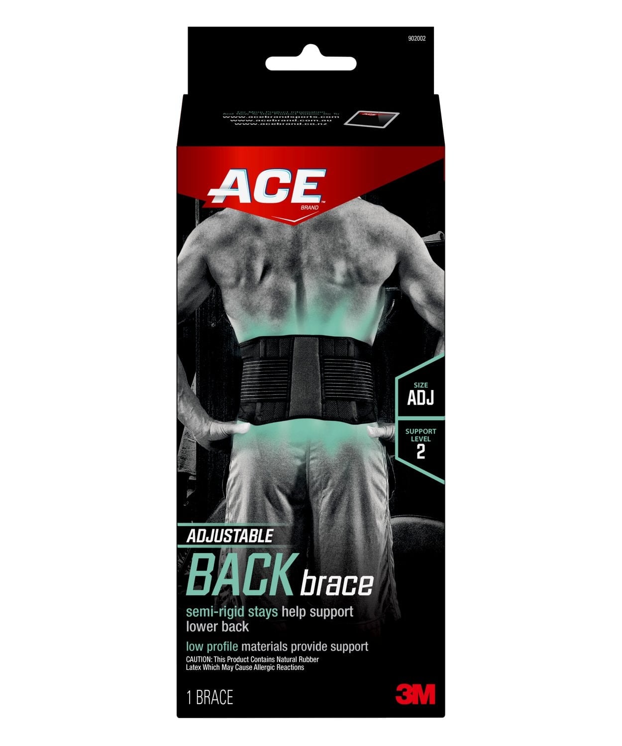 7010410507 - ACE Brand Adjustable Back Brace 902002, Adjustable