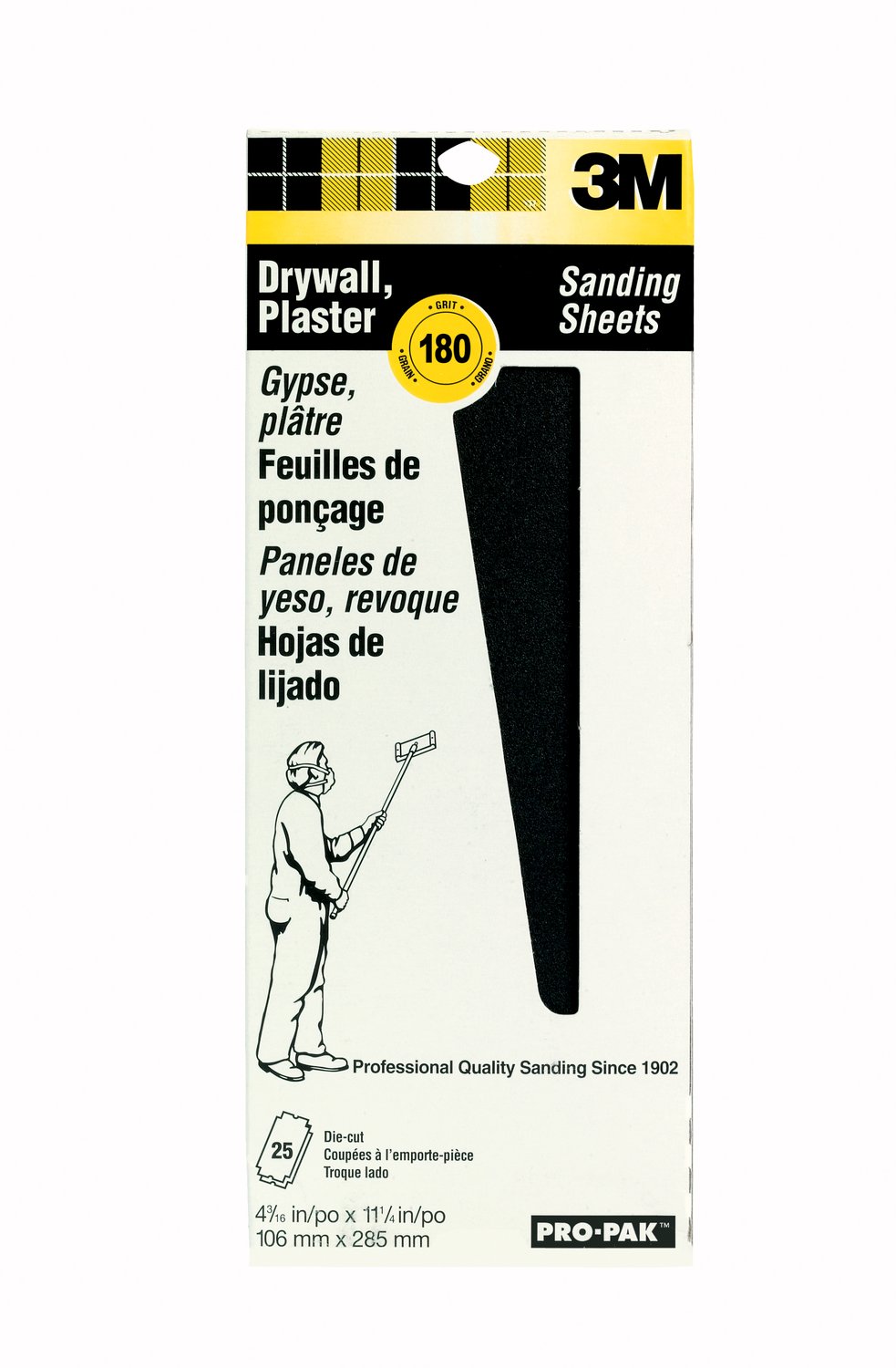 7010290416 - 3M Pro-Pak Drywall Sanding Screens 99439NA, 180 grit, 10 sheets/pk