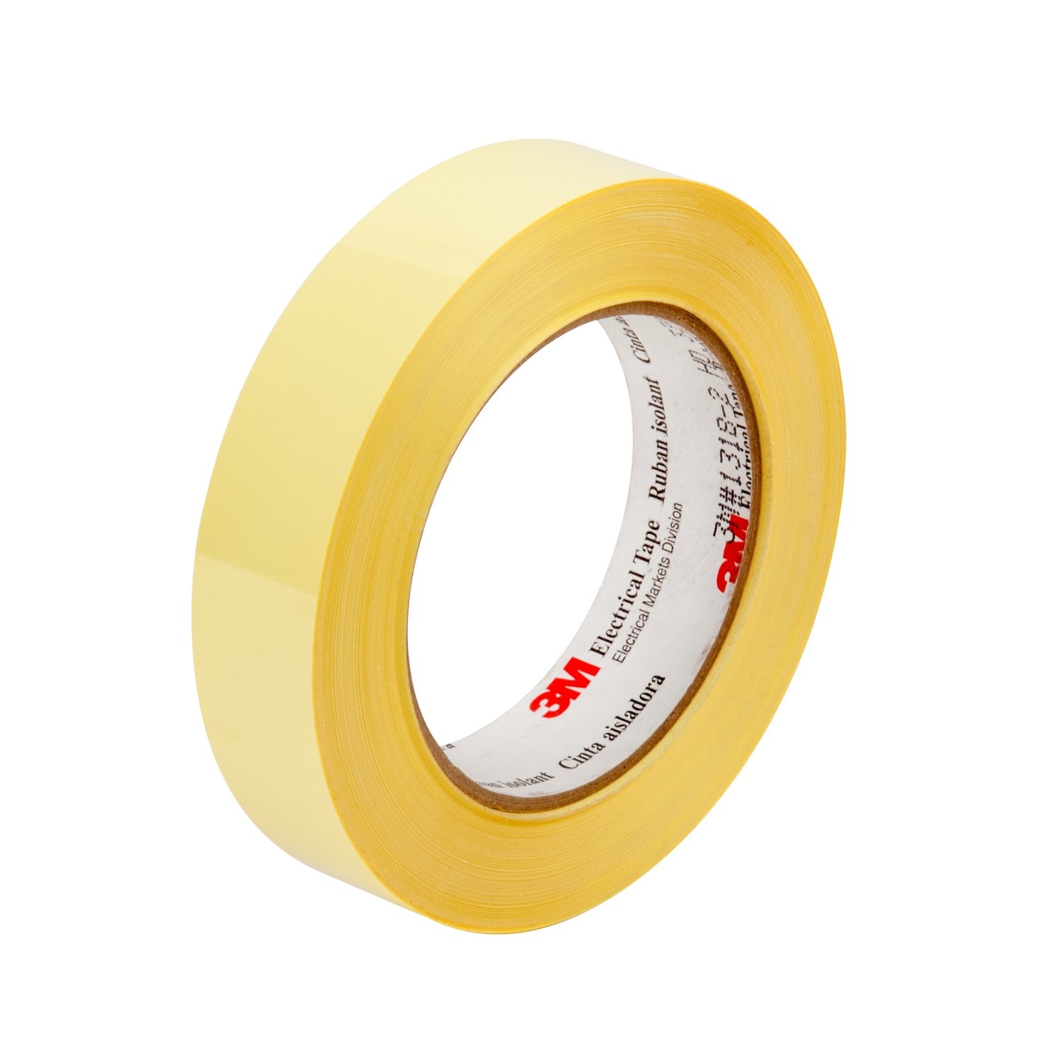 7010397214 - 3M Polyester Film Electrical Tape 1350F-1, 25M, Yellow, 24 in x 72 yd, 3-in paper core, Log roll, 1 Roll/Case