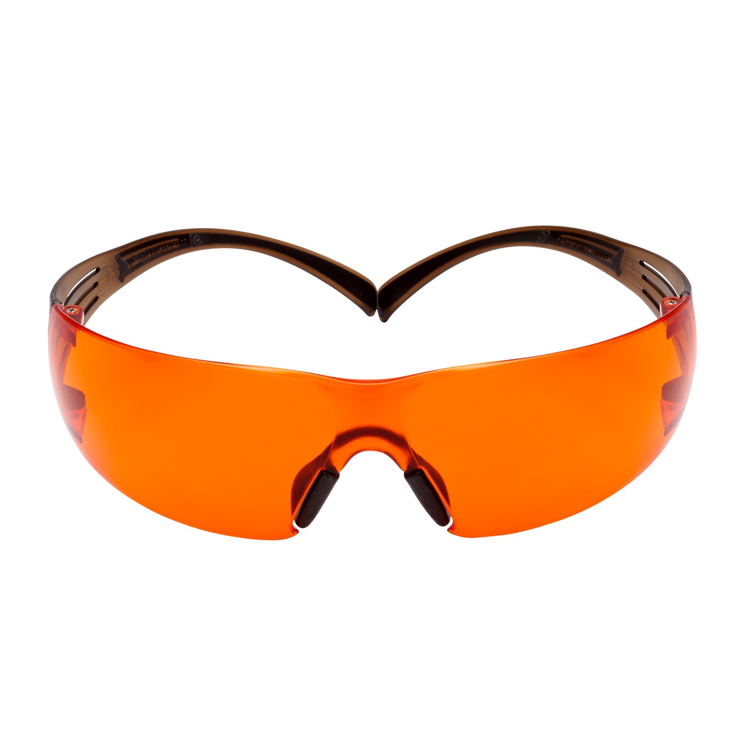 7100158220 - 3M SecureFit Safety Glasses SF406SGAF-BLA, Black/Brown, Orange Scotchgard Anti-fog Lens, 20 EA/Case