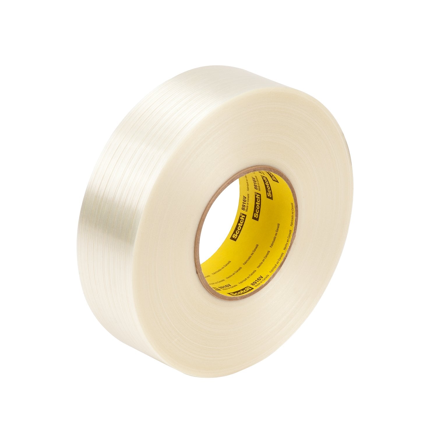 7000124326 - Scotch Filament Tape 8916V, Clear, 60 mm x 55 m, 6.8 mil, 6.8 mil, 12 Roll/Case