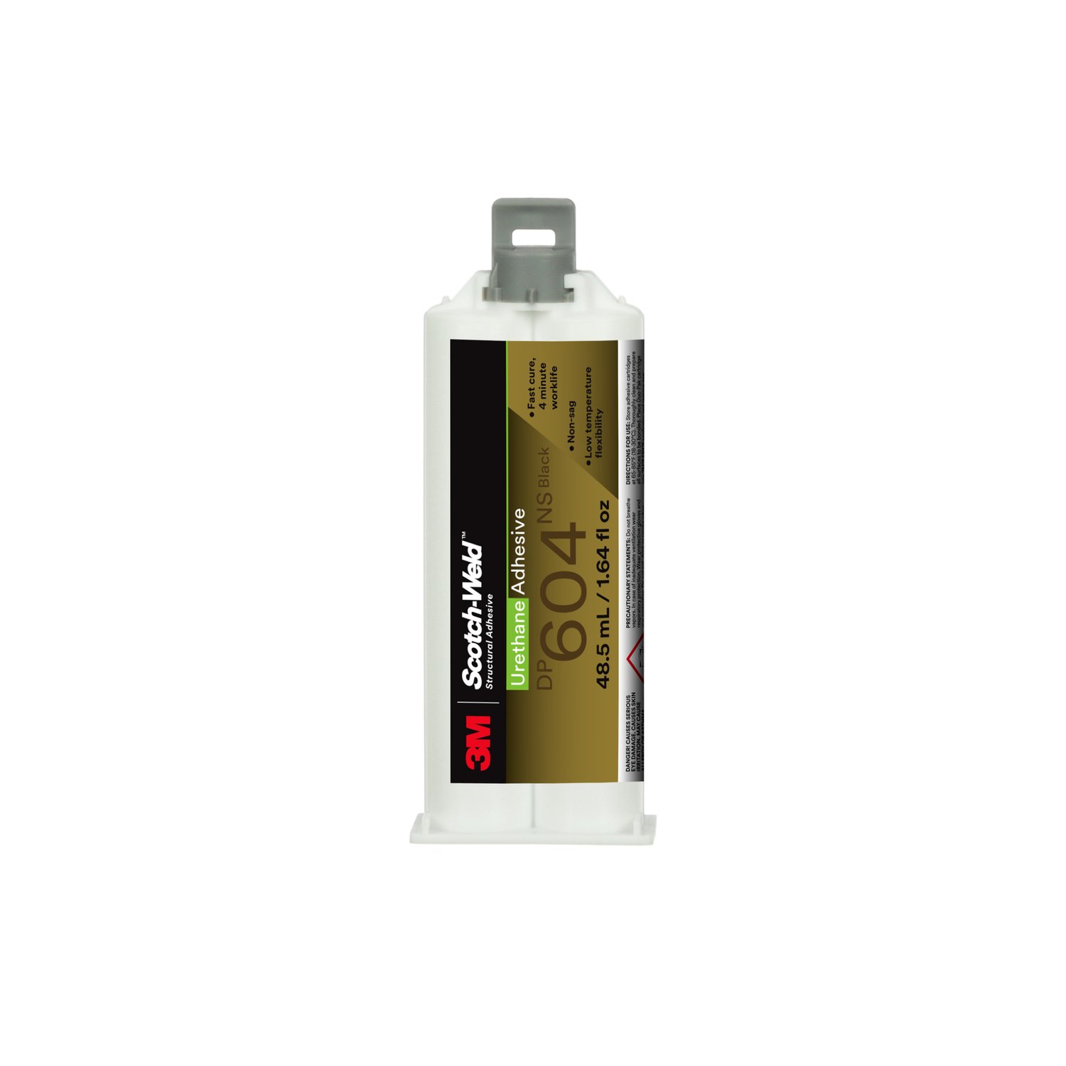 7100148738 - 3M Scotch-Weld Urethane Adhesive DP604NS, Black, 48.5 mL Duo-Pak, 12/Case