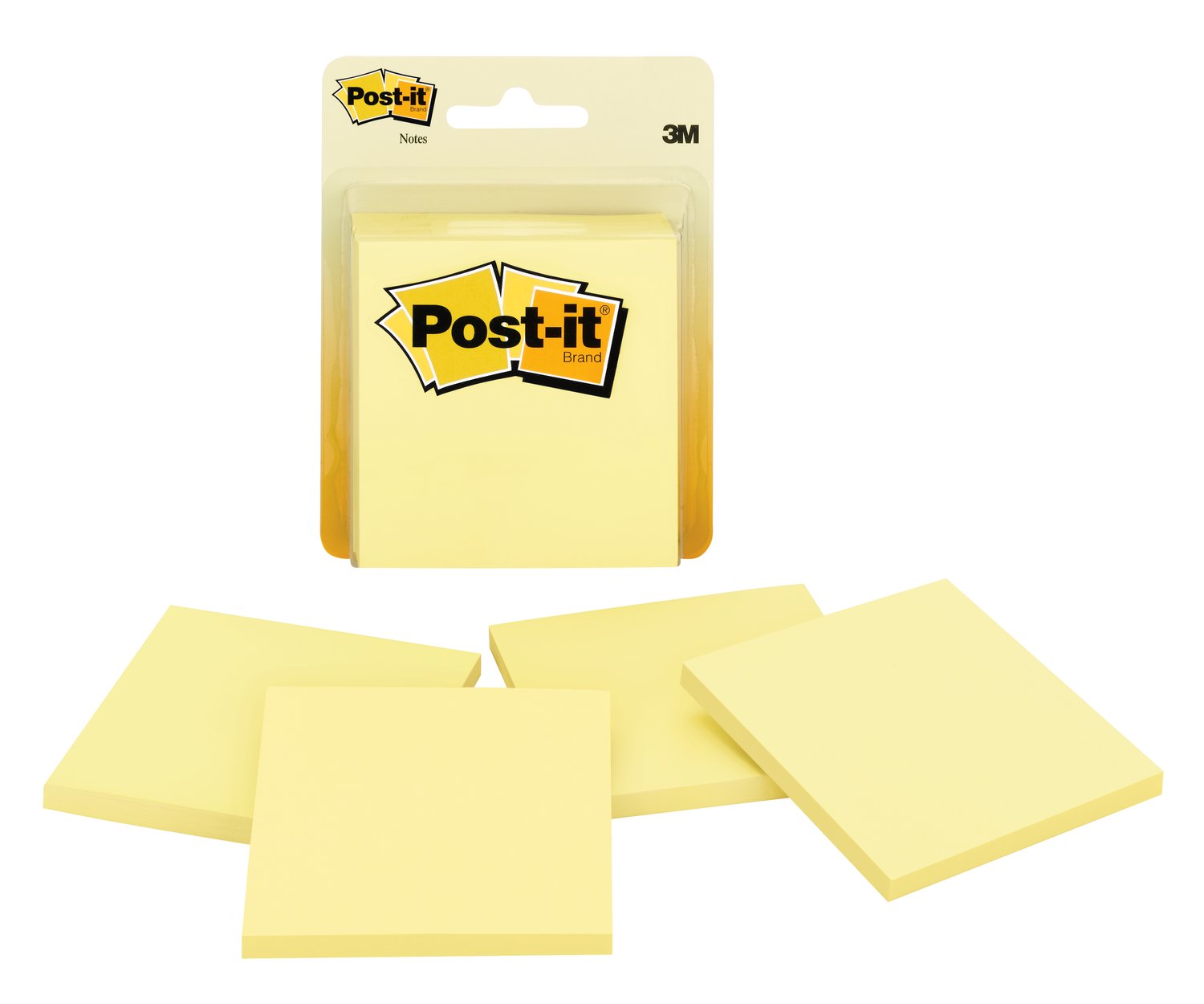 7100243083 - Post-it Notes 5400 3 in x3 in (7.62 cm x 7.62 cm) Canary Yellow, 100% PEFC, SGSCH-PEFC-COC-110078