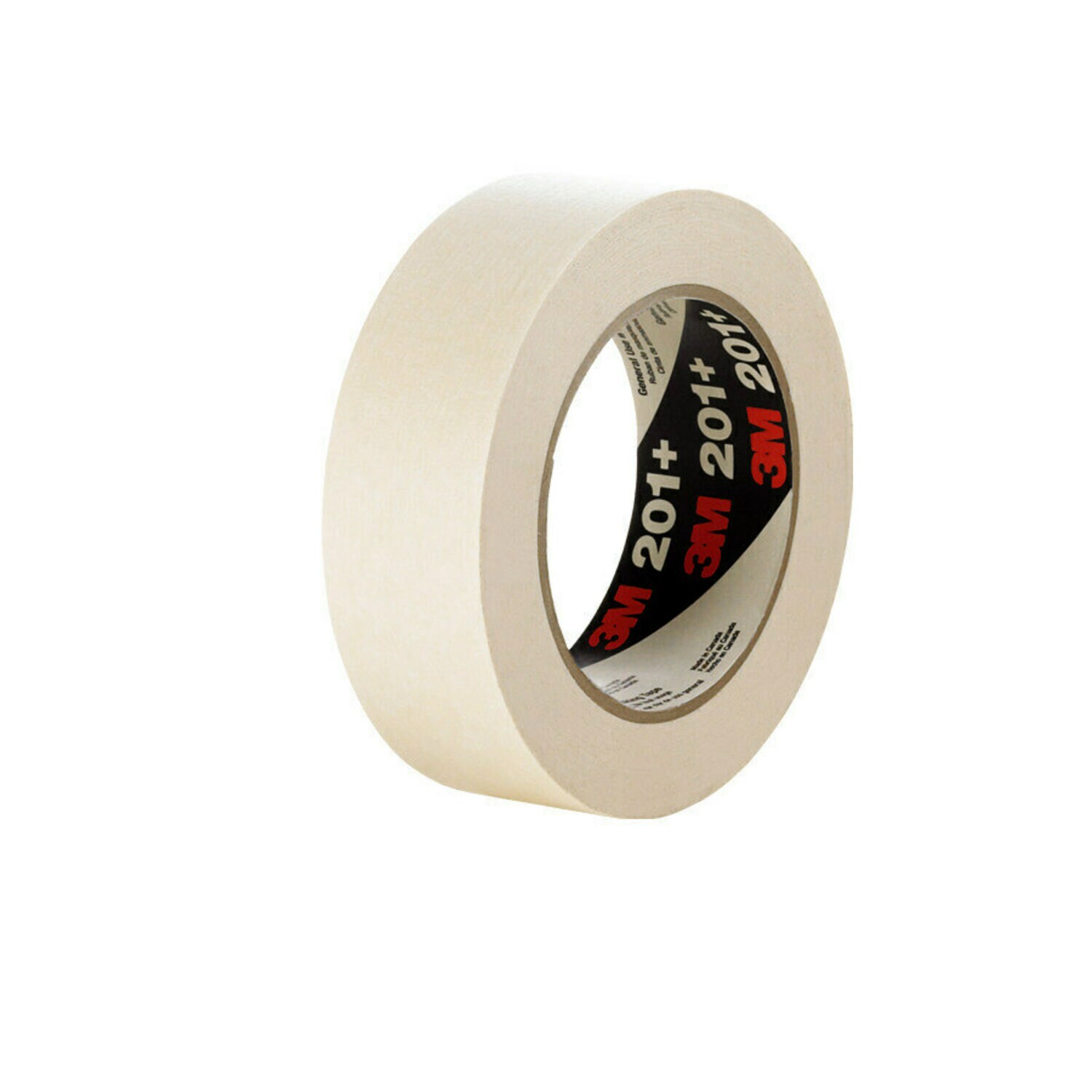 7000124886 - 3M General Use Masking Tape 201+, Tan, 1490 mm x 55 m, 4.4 mil, 1 Roll/Case
