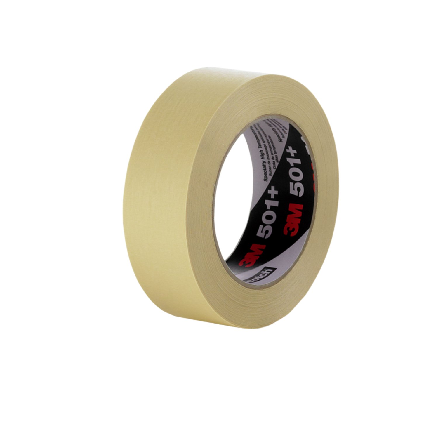 7100067847 - 3M Specialty High Temperature Masking Tape 501+, Tan, 100 mm x 55 m, 7.3 mil, 12 Roll/Case
