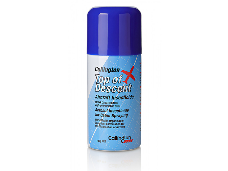 4502/100 - CALLINGTON TOP OF DESCENT - AIRCRAFT INSECTICIDE VECTOR CONTROL - 100GM CAN