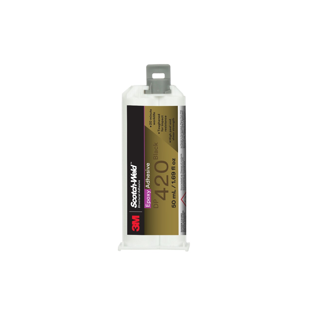 7100319970 - 3M Scotch-Weld Epoxy Adhesive DP420, Black, 50 mL Duo-Pak, 12/Case