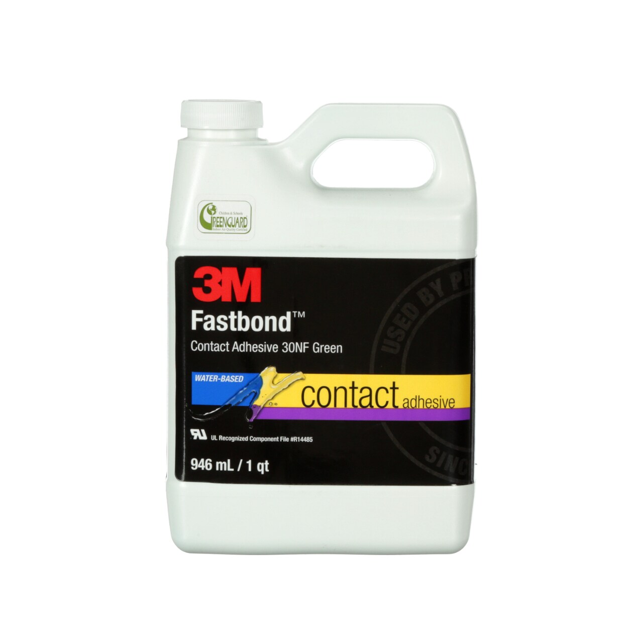 7010367654 - 3M Fastbond Contact Adhesive 30NF, Green, 1 Quart, 1 Can/Case, Sample