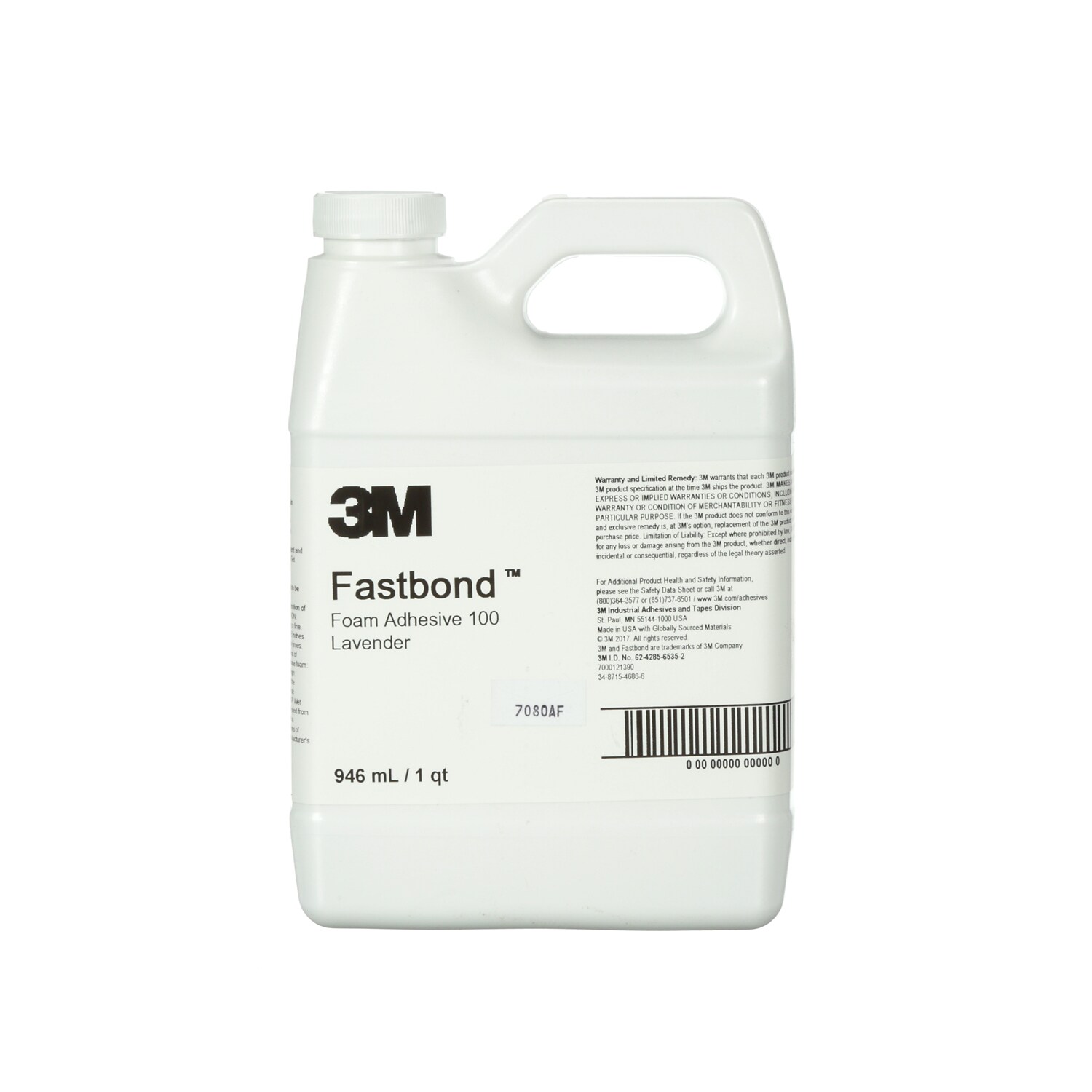 7000121390 - 3M Fastbond Foam Adhesive 100NF, Lavender, 1 Quart, 1 Can/Case, Sample