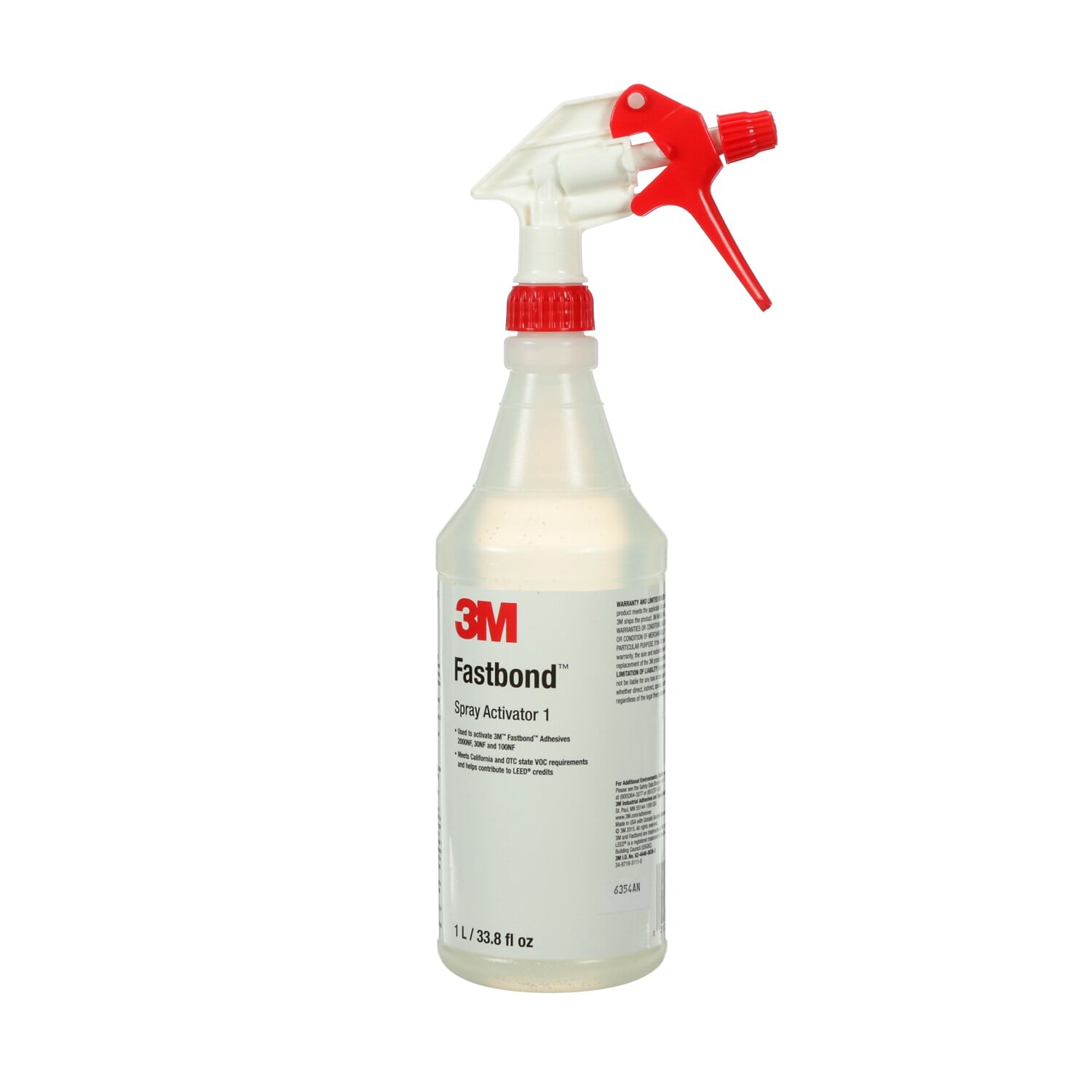 7010291347 - 3M Fastbond Spray Activator 1, Bottle with Sprayer, 1 Liter, 1/Case, Sample
