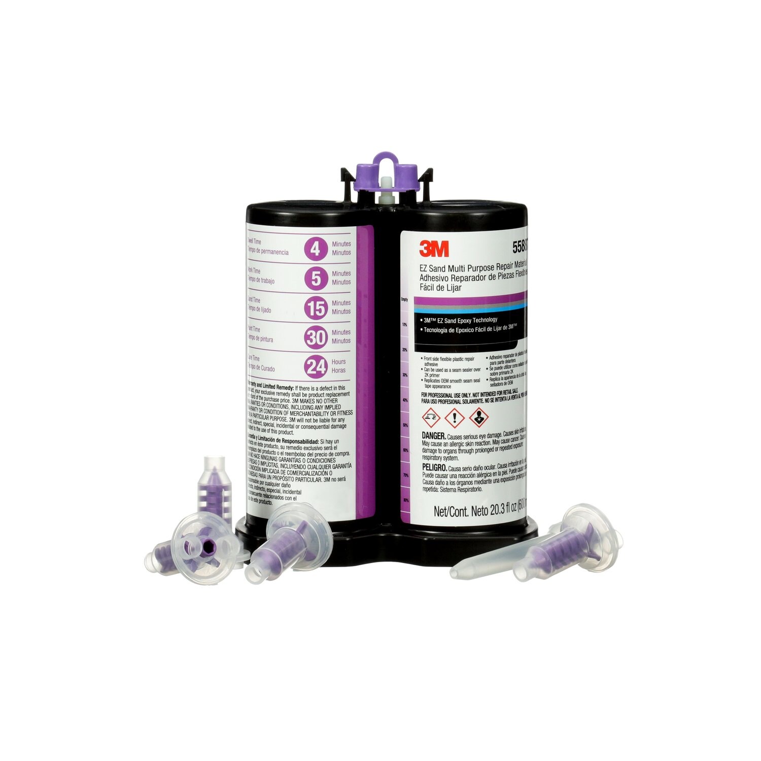 7000119976 - 3M EZ Sand Multi Purpose Repair Material 55887, 600 mL DMS Cartridge 4/Case