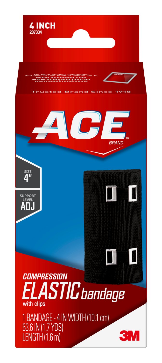 7100157928 - ACE Elastic Bandage, 207334, 4 in x 63.6 in (1.7 yds) (10.1 cm x 1.6 m)