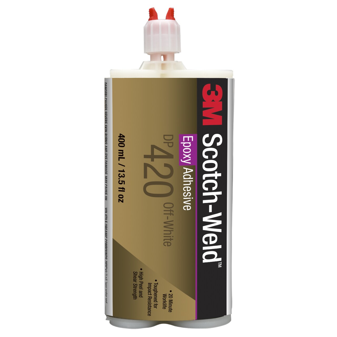 7100320494 - 3M Scotch-Weld Epoxy Adhesive DP420, Off-White, 400 mL Duo-Pak, 6/Case