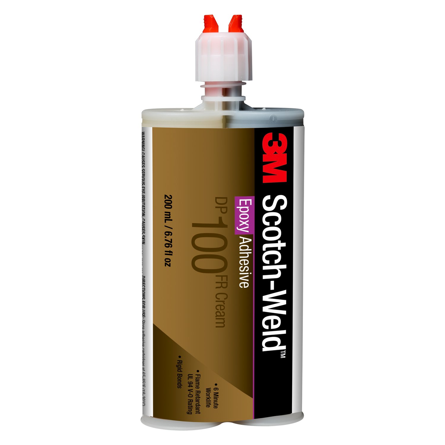 7000148268 - 3M Scotch-Weld Epoxy Adhesive DP100FR, Cream, 200 mL Duo-Pak, 12 Each/Case