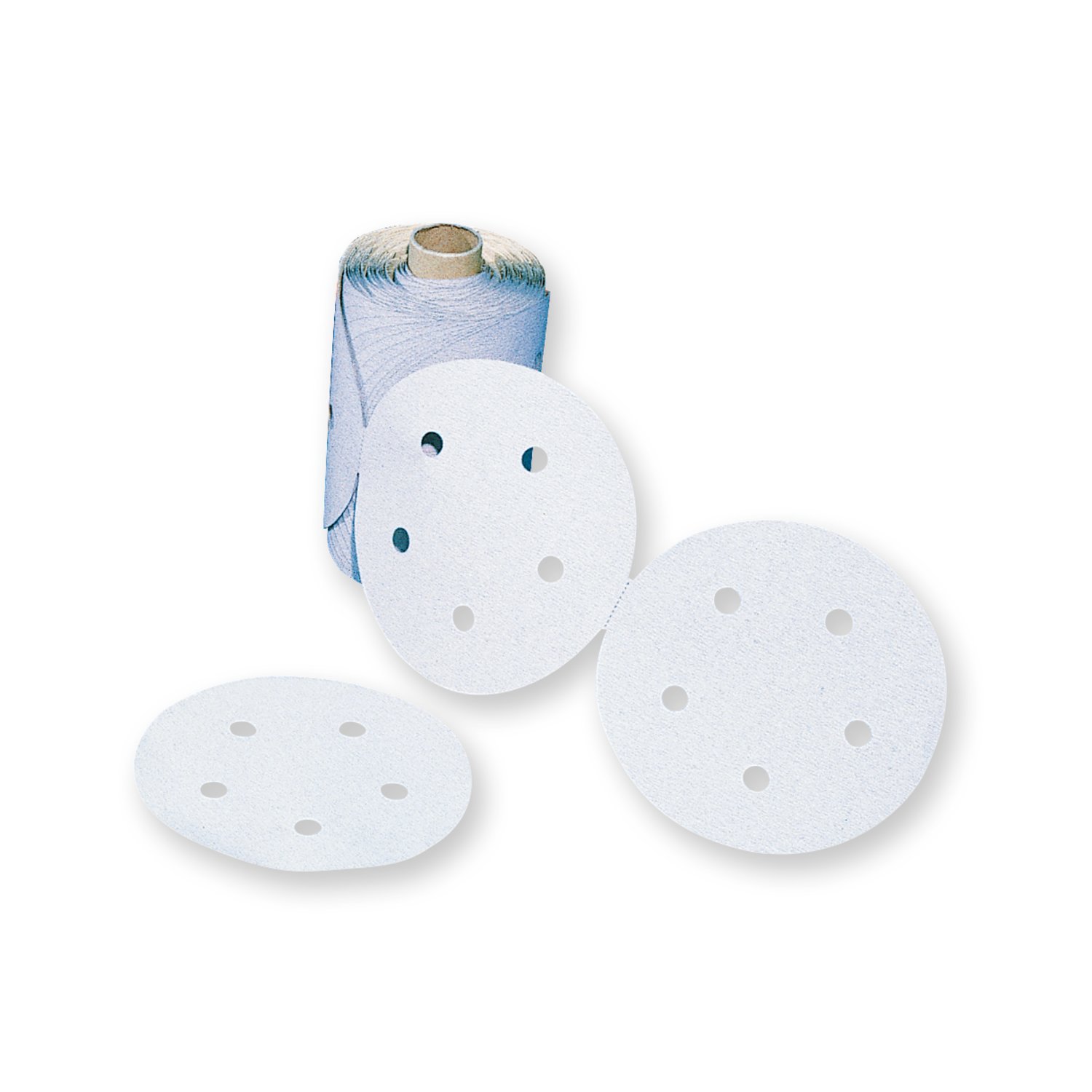 7010362339 - 3M Stikit Paper Disc Roll 426U, 5 in x NH, 5 Hole, 320 A-weight, D/F, Die 500FH, 125 Discs/Roll, 6 Rolls/Case
