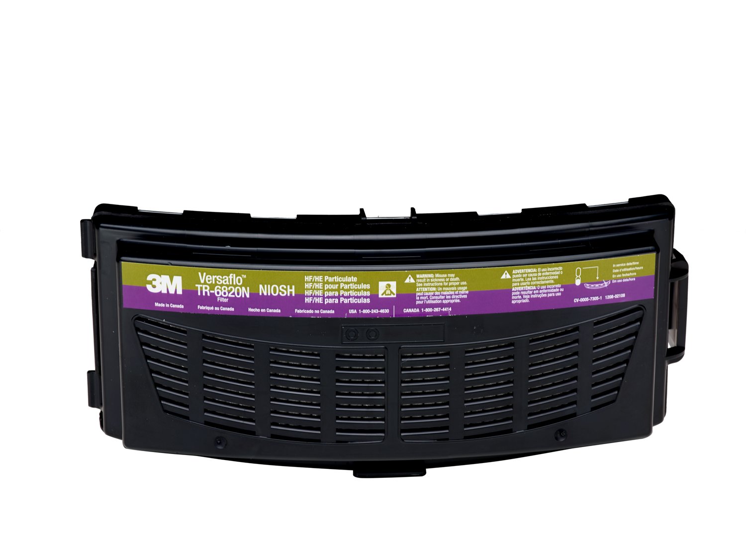 7100021092 - 3M Versaflo HEPA & Nuisance OV Filter TR-6820N/37360(AAD), for TR-600 PAPR, 5 EA/Case