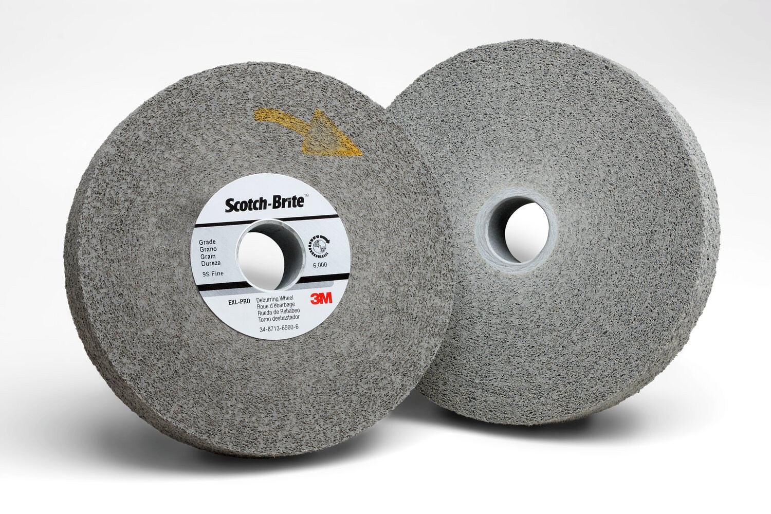 7100146086 - Scotch-Brite EXL Pro Deburring Convolute Wheel, EP-WL, 9S Fine, 6 in x MISC x 1-1/4 in, Config