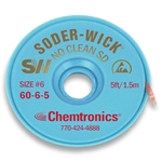 6065 - CHEMTRONICS SODER WICK NO CLEAN DESOLDERING WICK 5FT