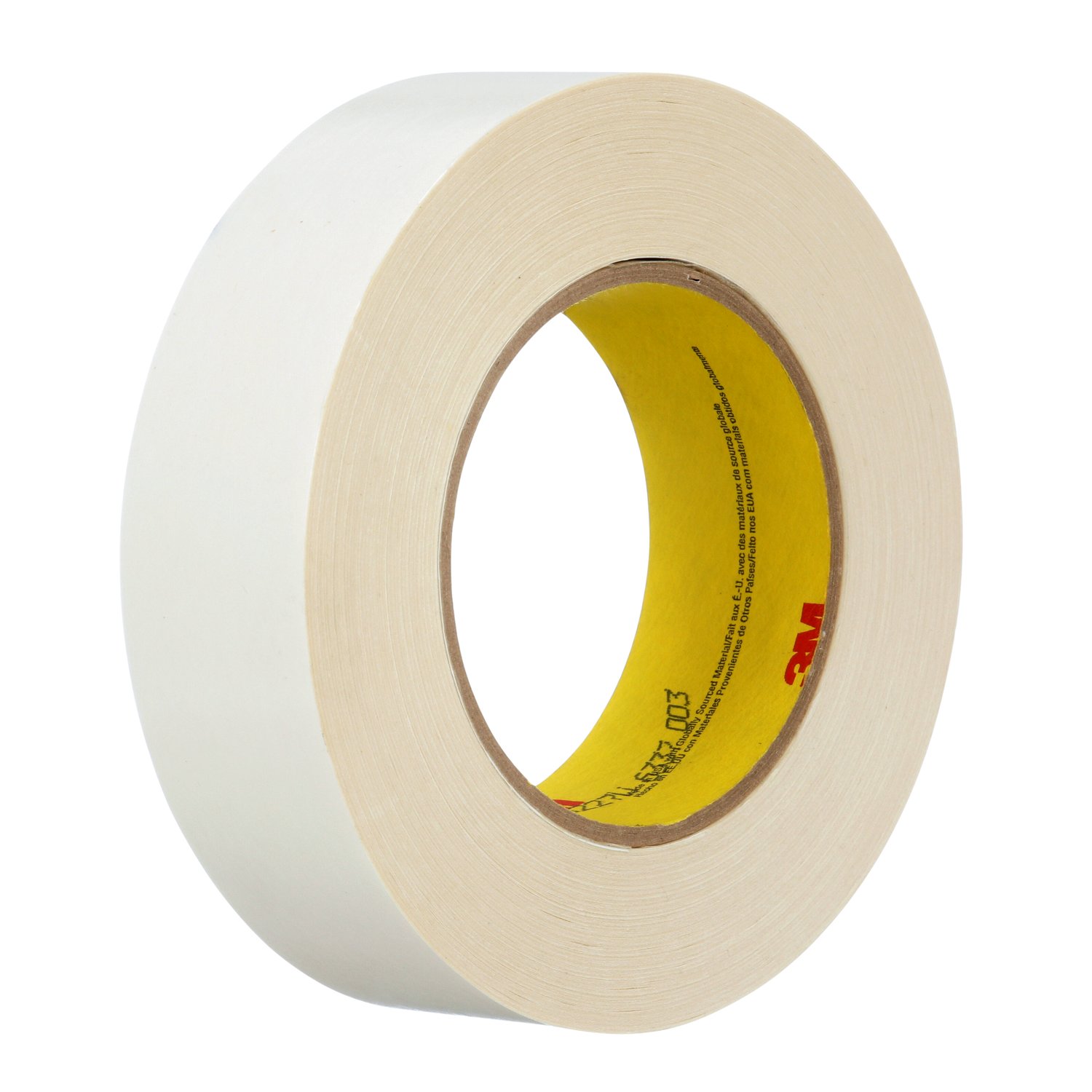 7100028149 - 3M Repulpable Double Coated Tape R3227, White, 36 mm x 55 m, 3.5mil, 24 Roll/Case