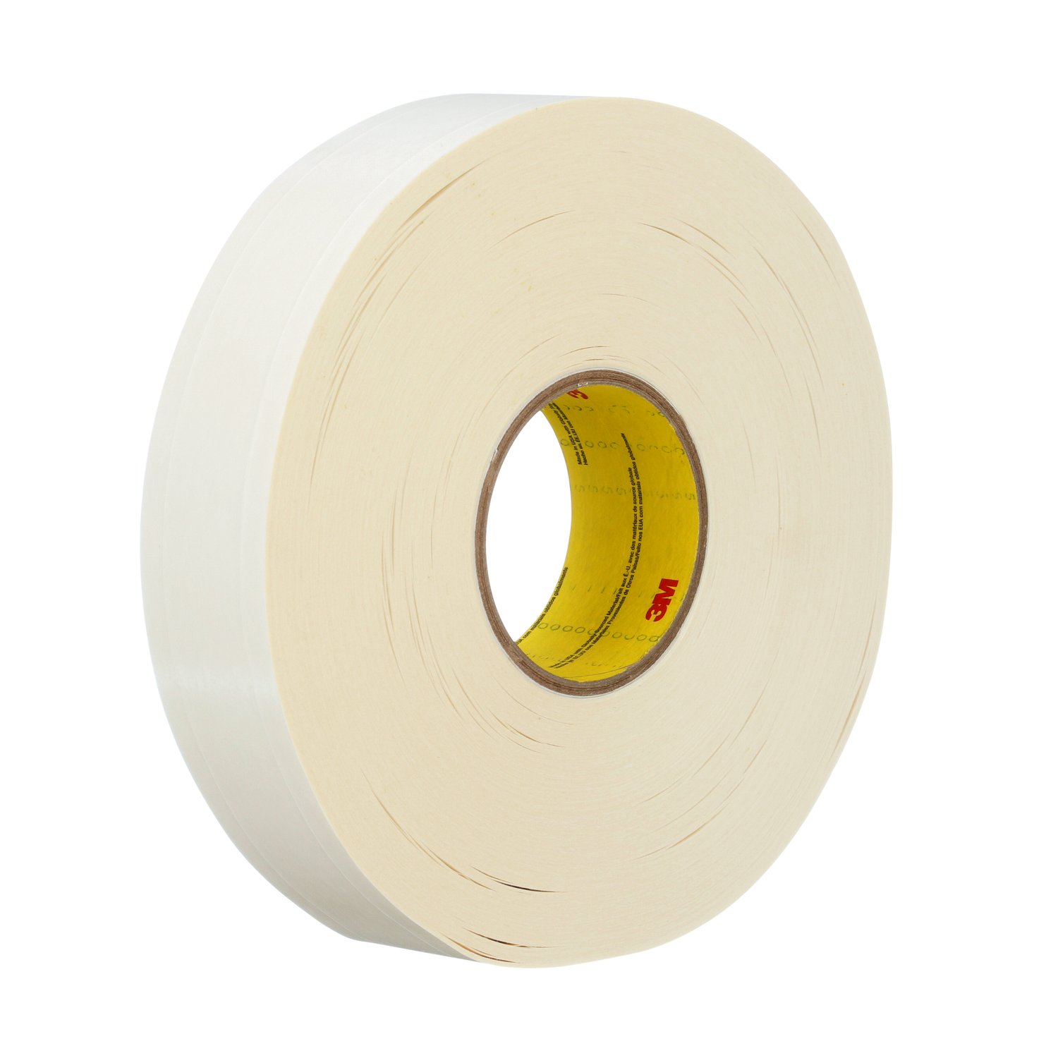 7100028171 - 3M Repulpable Heavy Duty Double Coated Tape R3287, White, 36 mm x 55m, 5 mil, 24 Roll/Case, Plastic Pallet