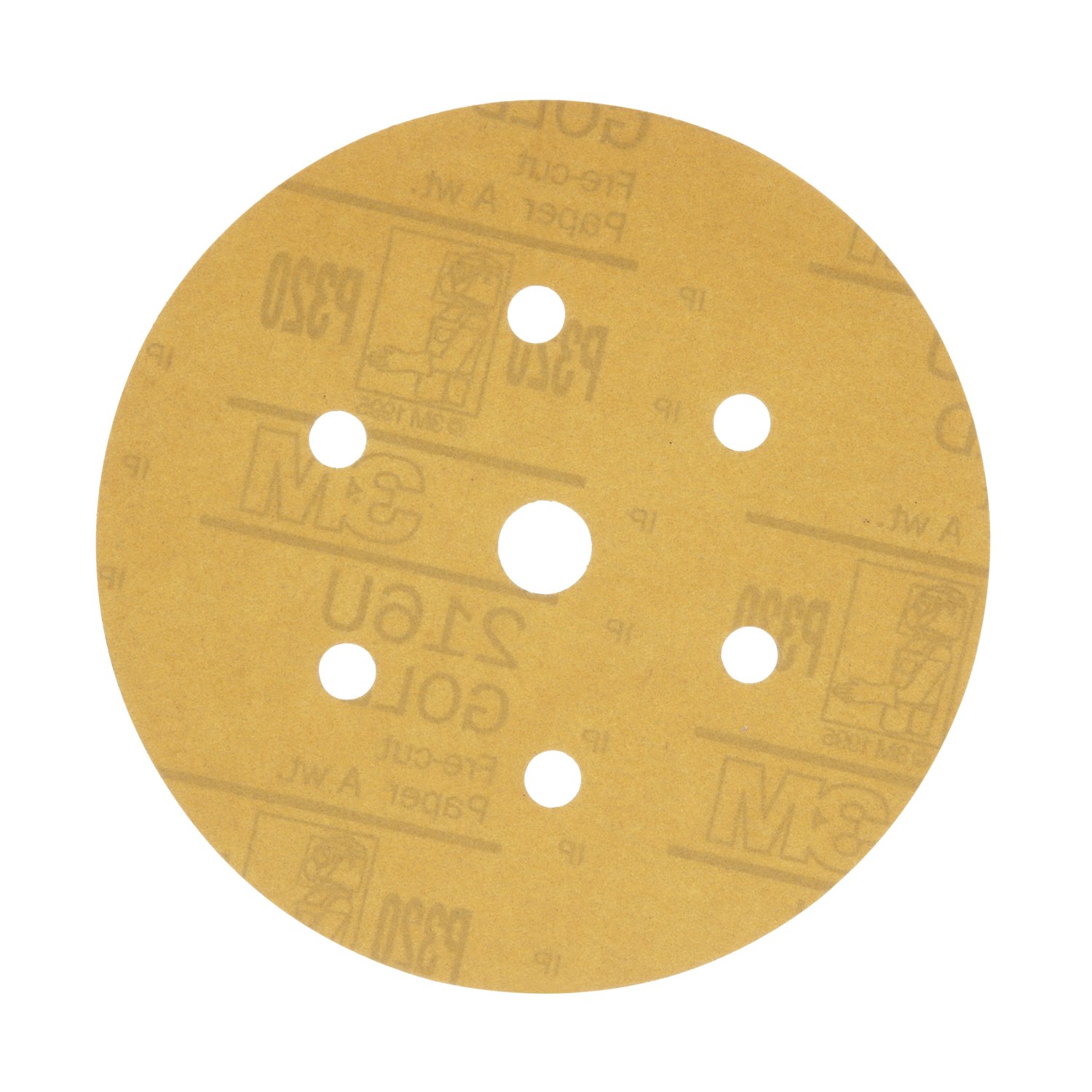 7000119689 - 3M Hookit Gold Disc Dust Free 216U 01075, 6 in, P320, 100 Discs/Carton, 4 Cartons/Case