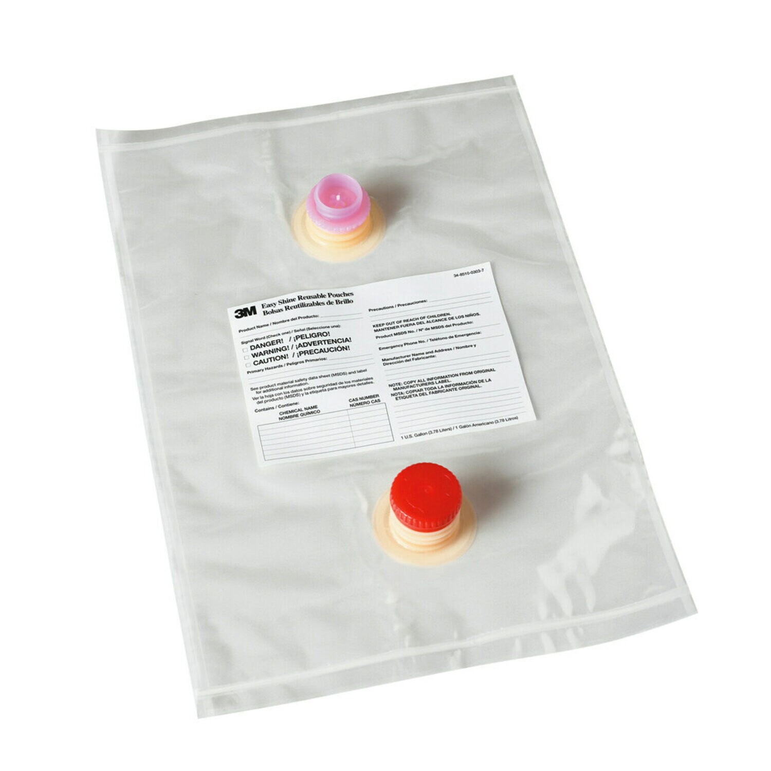 7100133173 - 3M Easy Shine Reusable Pouches, 5/Case