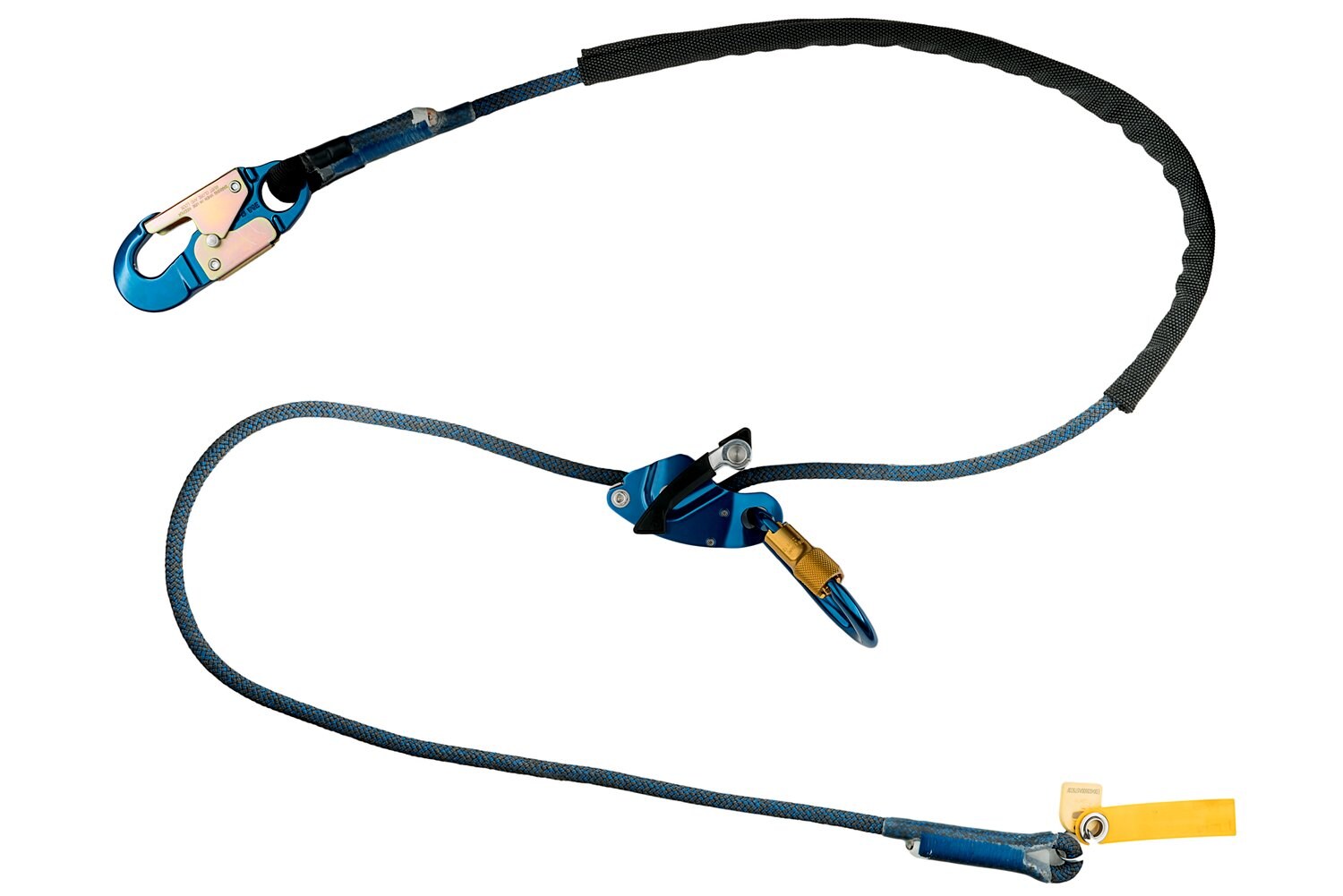 7012817099 - 3M DBI-SALA Trigger X Tie-Back Adjustable Single/Double Mode Rope Positioning Lanyard 1234089, 1/2 in Aramid Kernmantle, 10 ft