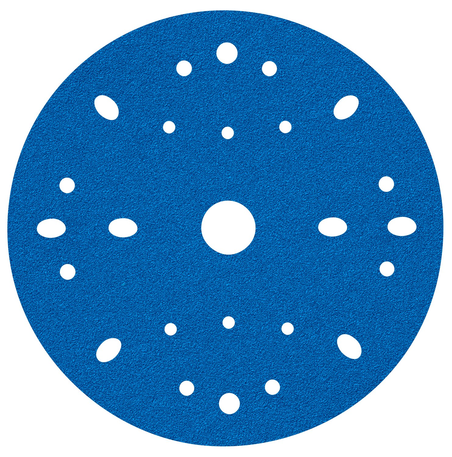 7100091243 - 3M Hookit Blue Abrasive Disc Multi-hole, 36170, 6 in, 40 grade, 50
discs per carton, 4 cartons per case