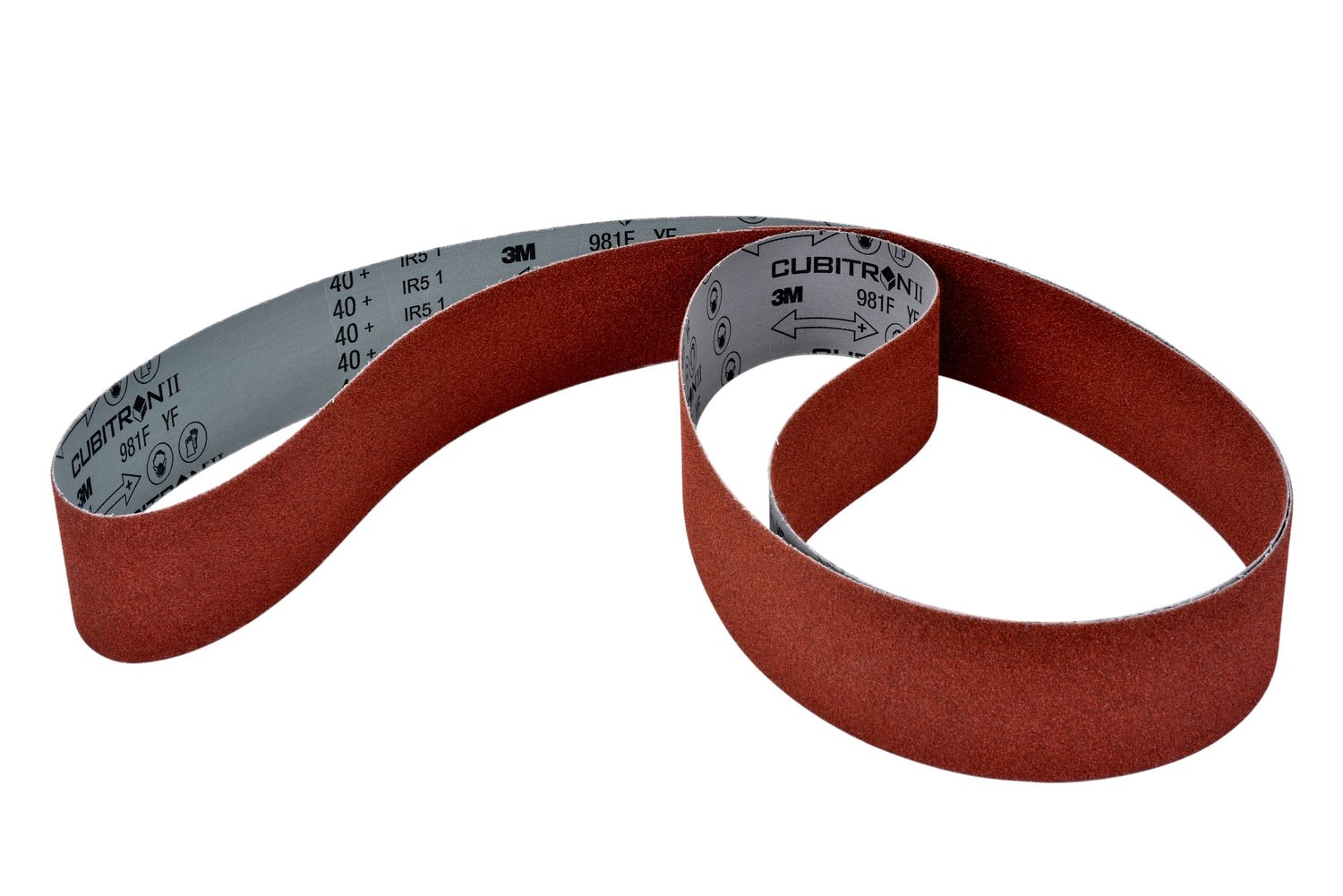 7100138642 - 3M Cubitron II Cloth Belt 981F, 36+ YF-weight, Config