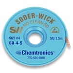 SW16045 - CHEMTRONICS SODER WICK NO CLEAN DESOLDERING WICK 5FT