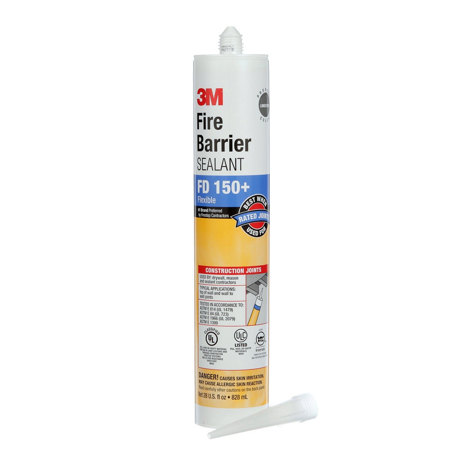7000133840 - 3M Fire Barrier Sealant FD 150+, Limestone, 28 fl oz Cartridge, 6/Case