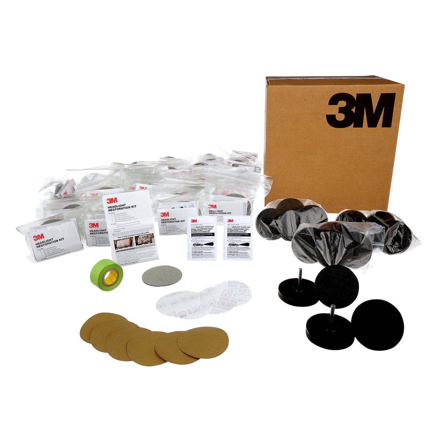 7100143452 - 3M Bulk Headlight Kit, 39181, 1 per case