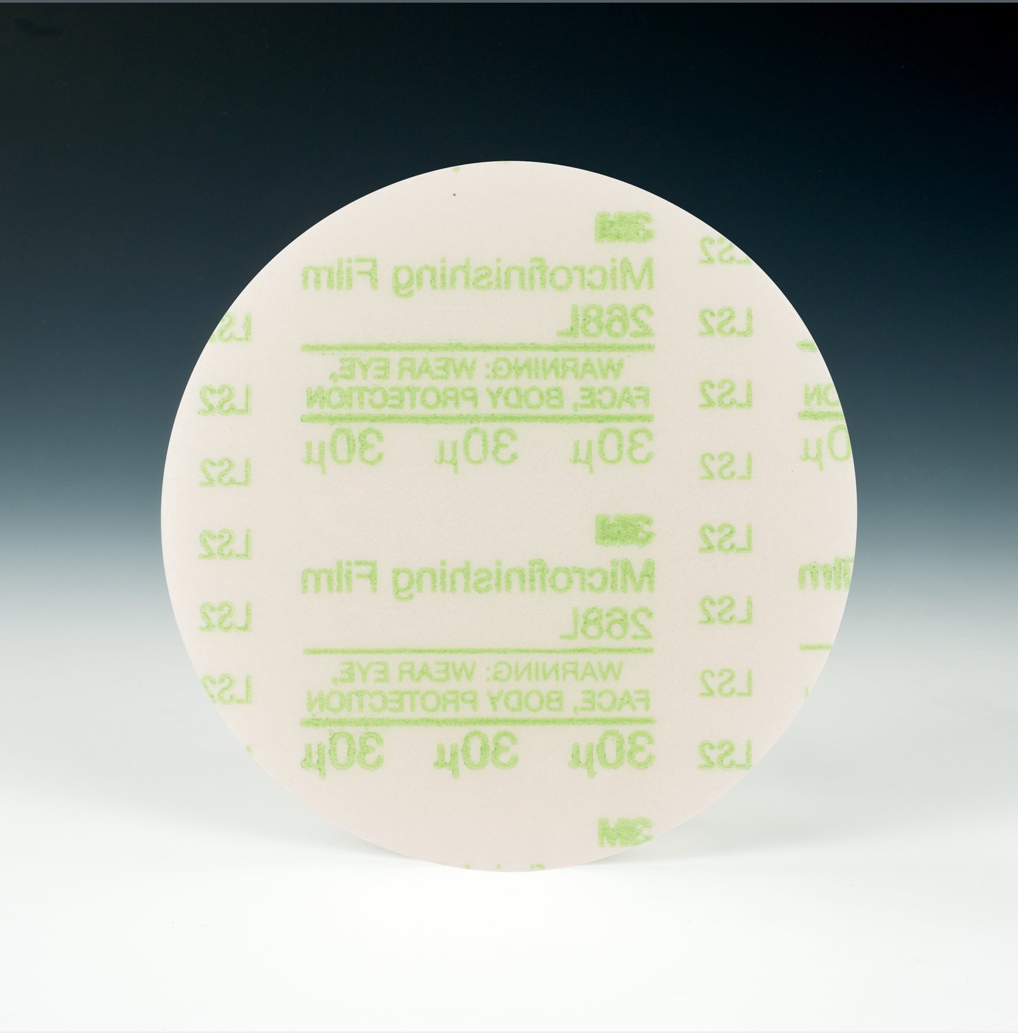 7010533347 - 3M Diamond Microfinishing Film Disc 675L, 30 Mic 5MIL, Green, 12 in x
NH, Die 1200B