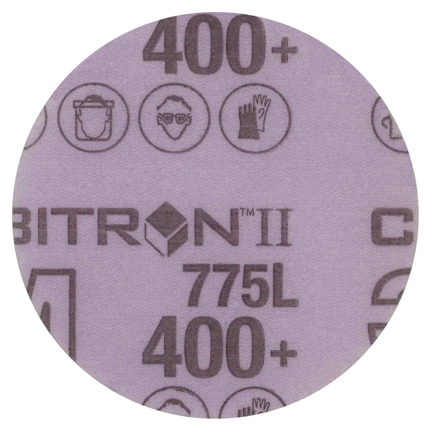 7100145469 - 3M Cubitron II Hookit Film Disc 775L, 400+ 3MIL, 6 in x NH, Die 600Z, 50/Carton, 250 ea/Case