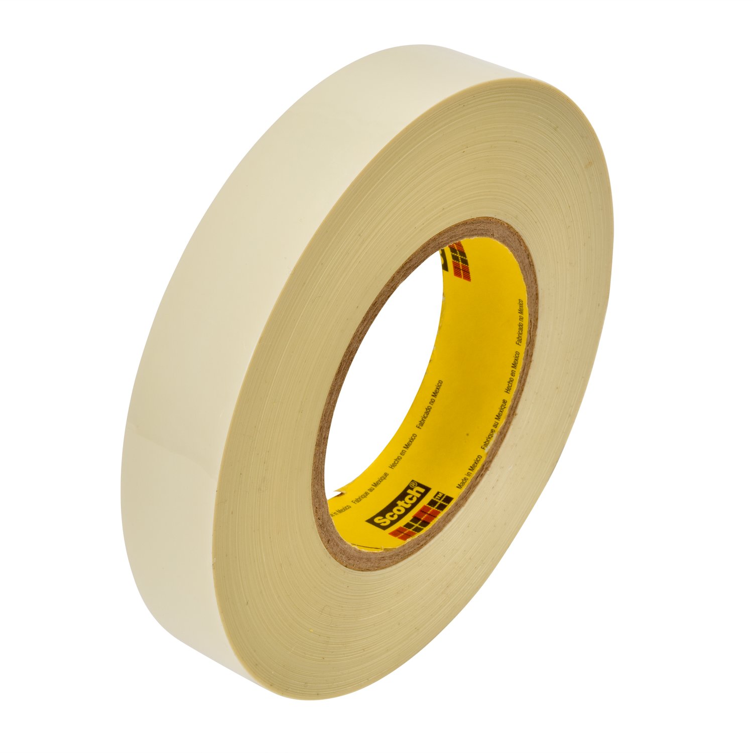 7010048721 - 3M High Temperature Nylon Film Tape 8555, White, 1/2 in x 72 yd, 7 mil, 72 Roll/Case